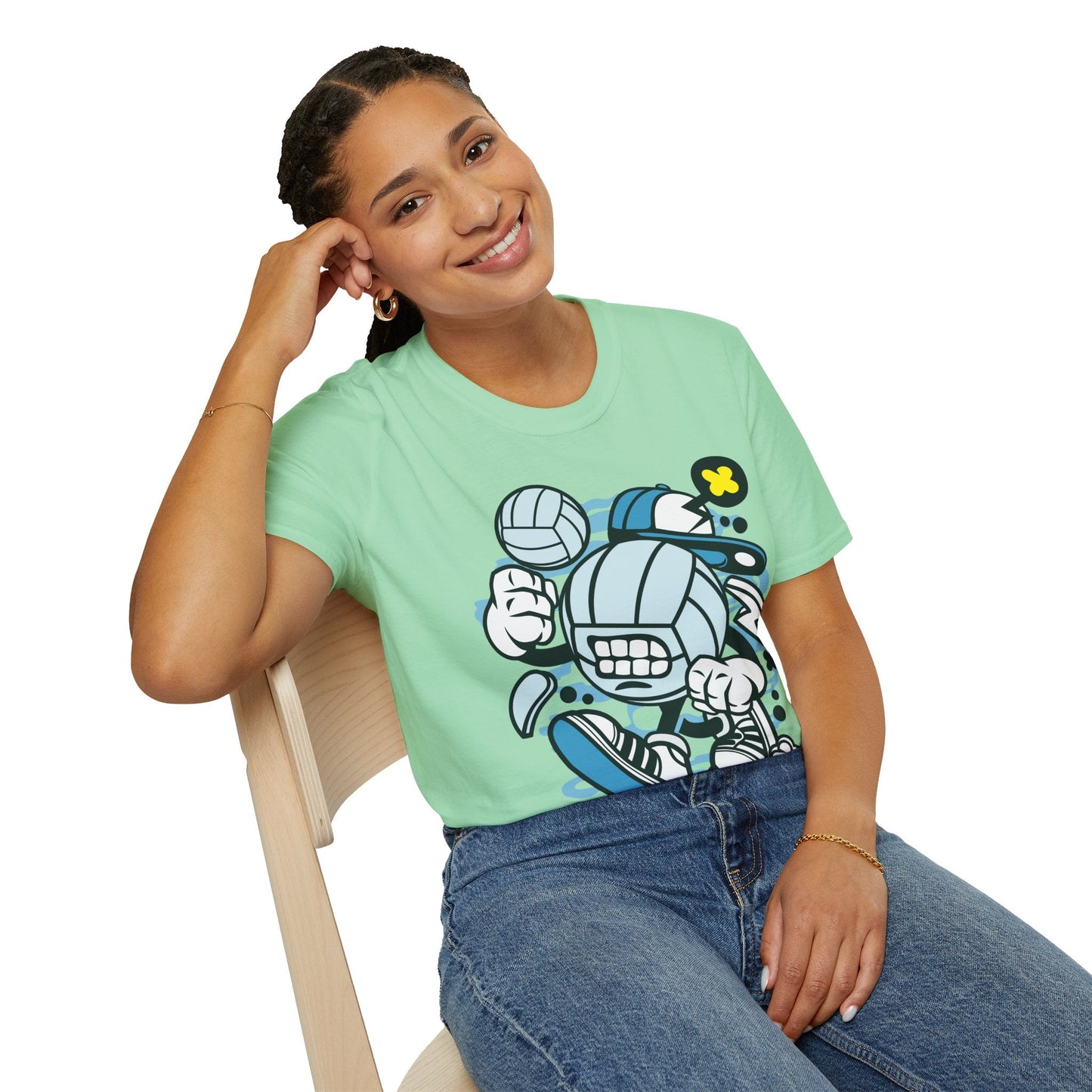 Unisex Cartoon T Shirt Animation Tee Funny Design Gildan Softstyle 64000 100 Percent Cotton