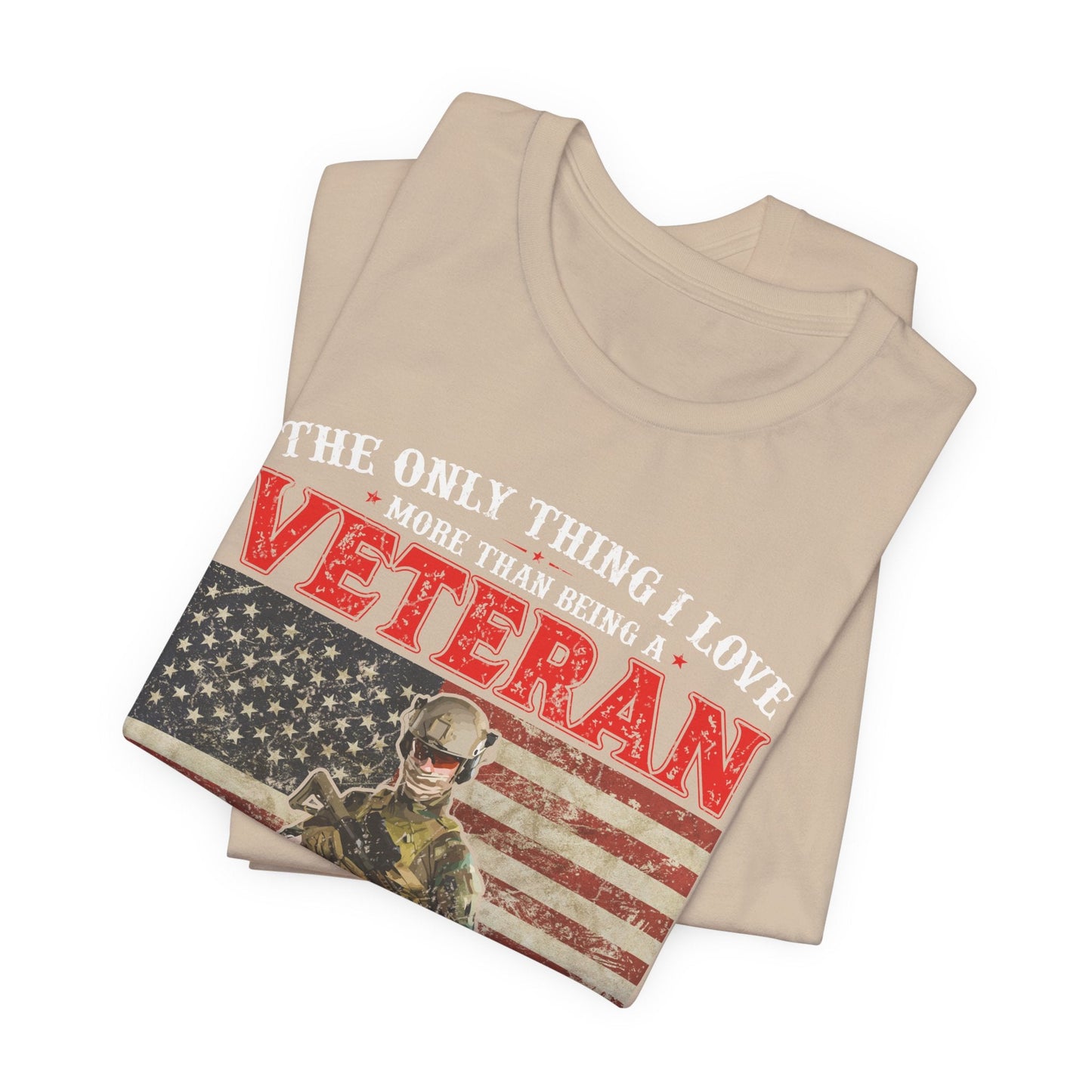 Army Veteran Patriotic Graphic Design Unisex Cotton T-Shirt v30