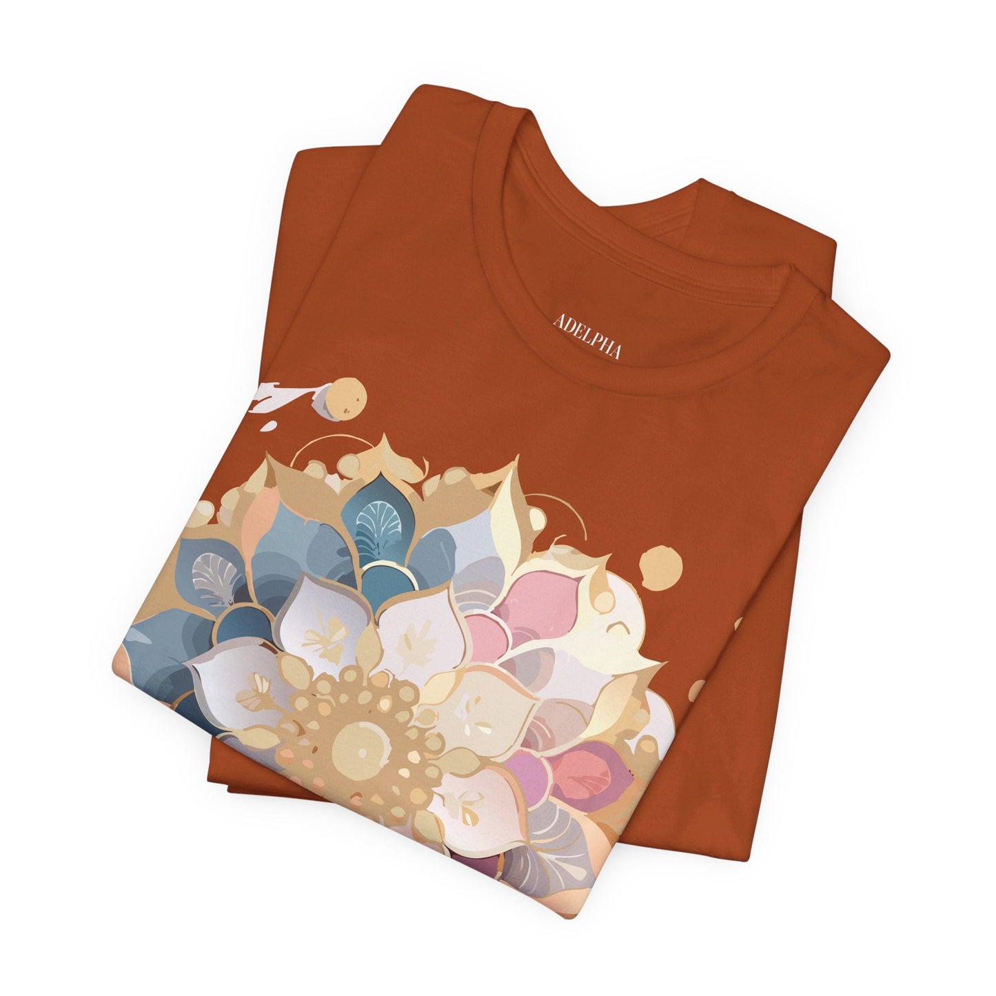 Mandala Graphic Tee Unisex Jersey Short Sleeve From Adelpha Vintage Inspired Artwork