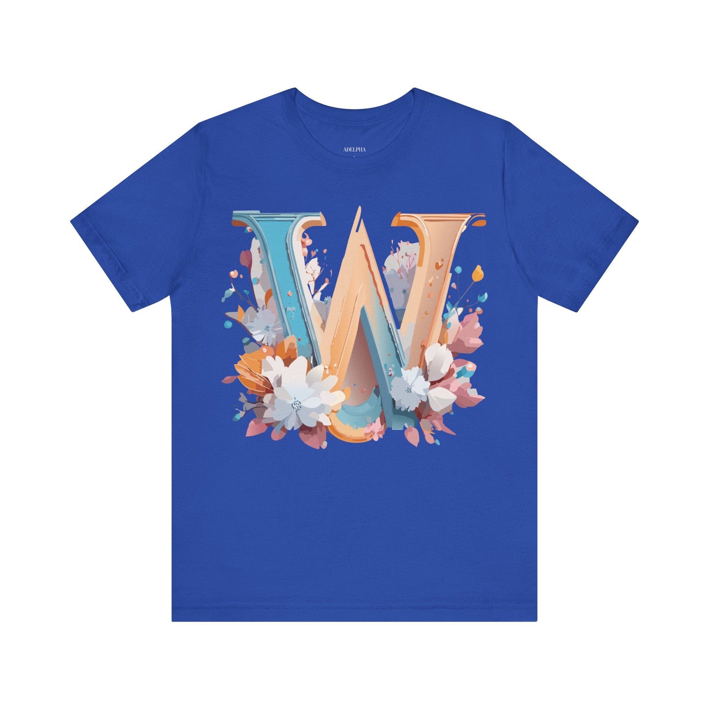 Letter W Shirt Unisex Graphic Tee By Adelpha Featuring Vintage Artwork For Everyday Casual Wear