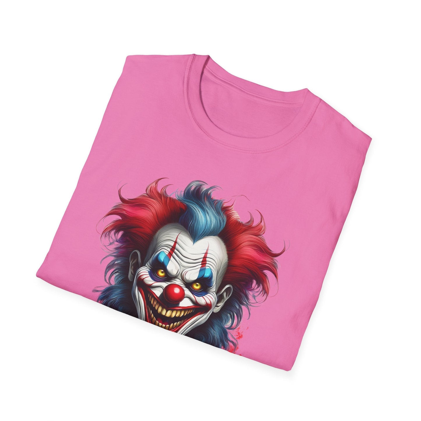 Unisex Clown Shirt Funny Man Tee Circus Theme Shirt Scary Man Shirt Softstyle Comfort