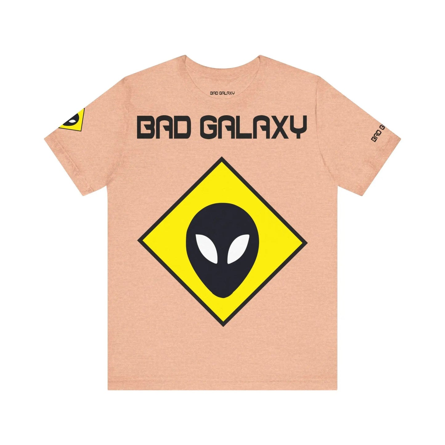 Bad Galaxy Tee Shirt With Alien 100 Percent Cotton Made In USA Eco Friendly Inks