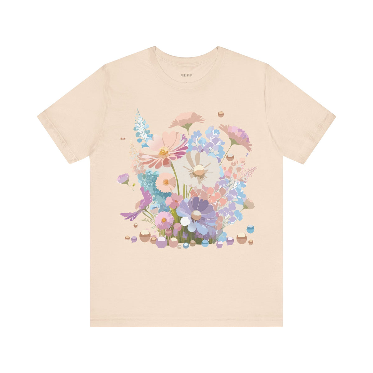 Floral Graphic Tee Shirt - Bella+Canvas Unisex 100 Cotton 23