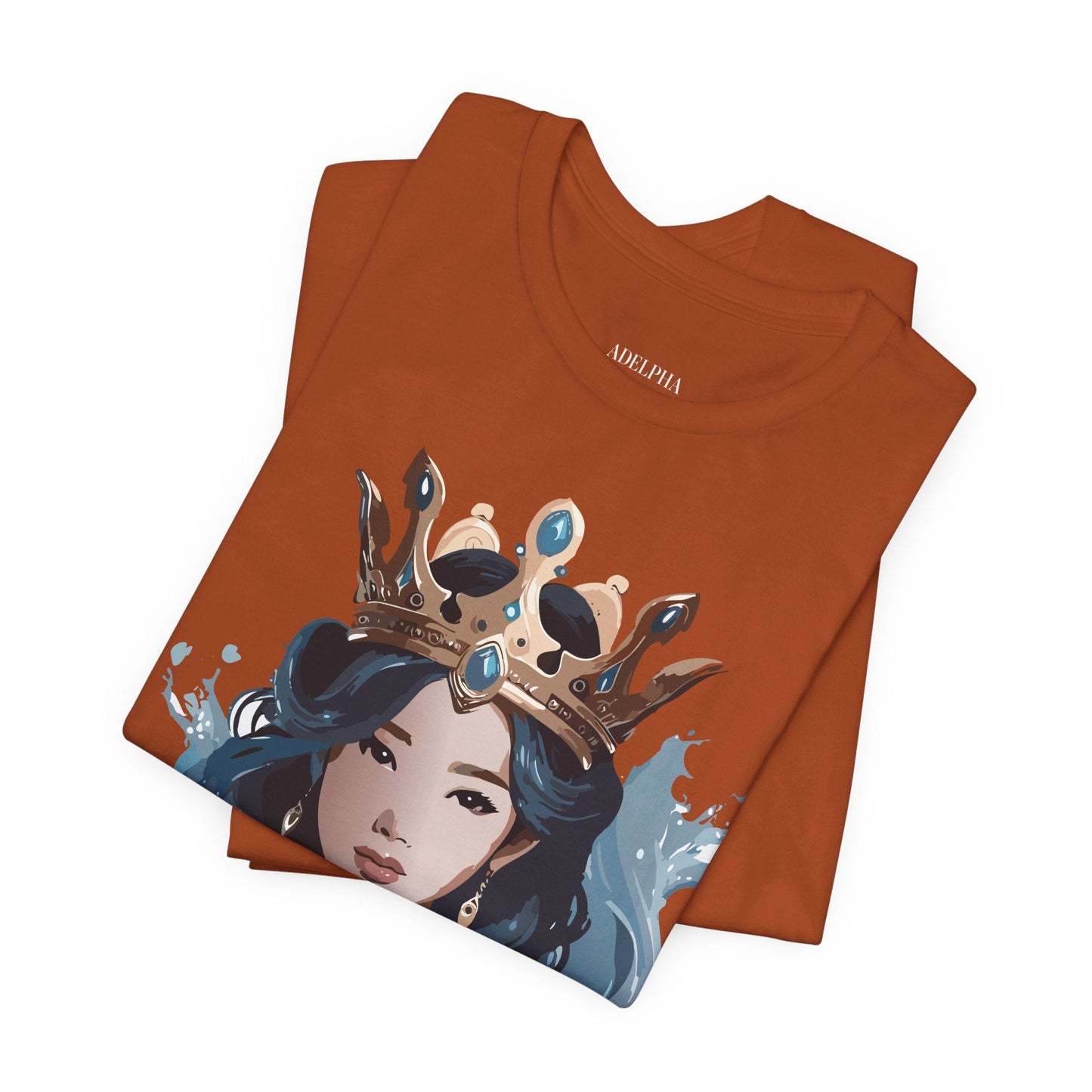 Queen Graphic Tee Unisex Vintage Inspired Art Design Shirt By Adelpha Jersey Short Sleeve