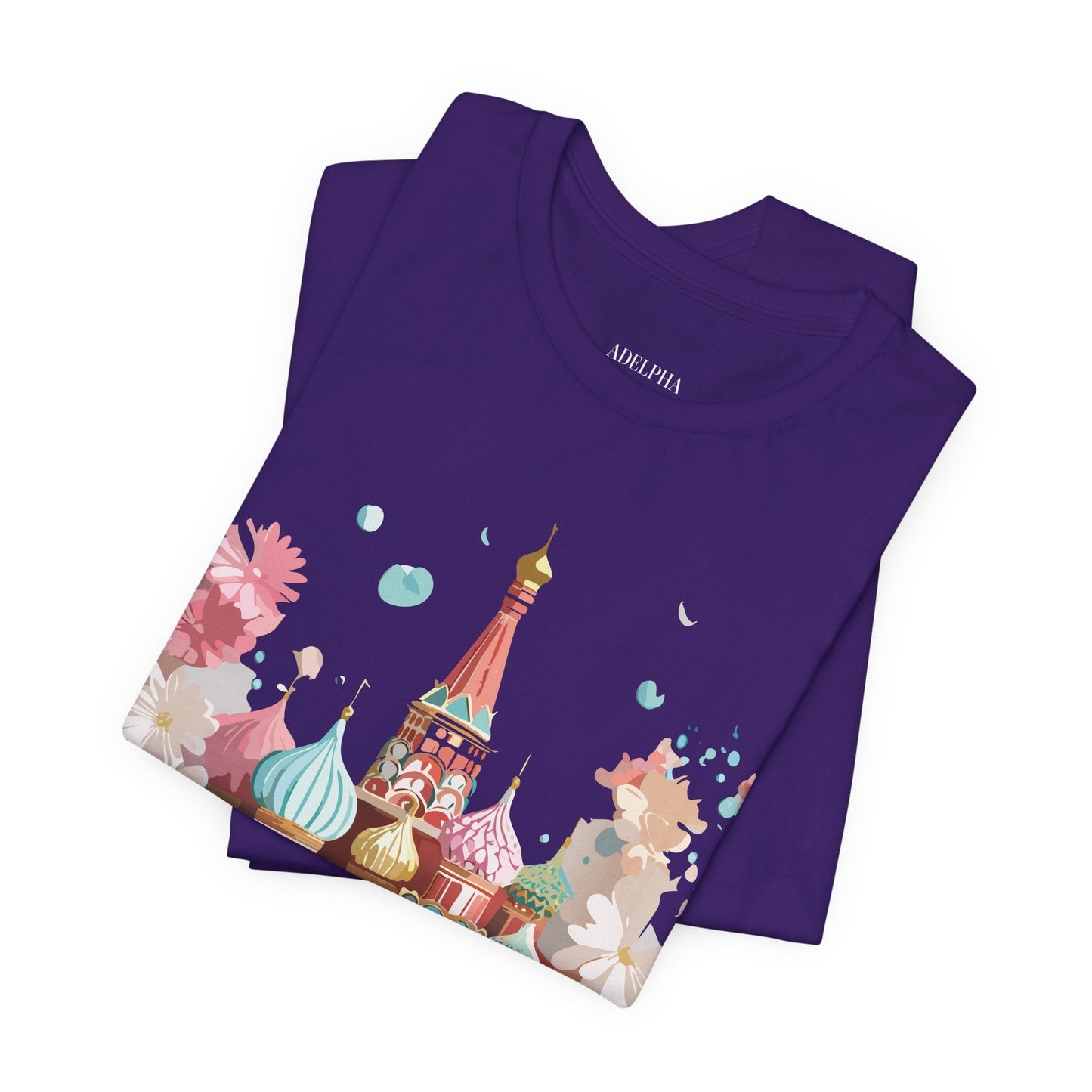 Unisex Moscow Tourist Shirt Graphic Tee by Adelpha Vintage Inspired Art Design Premium Quality