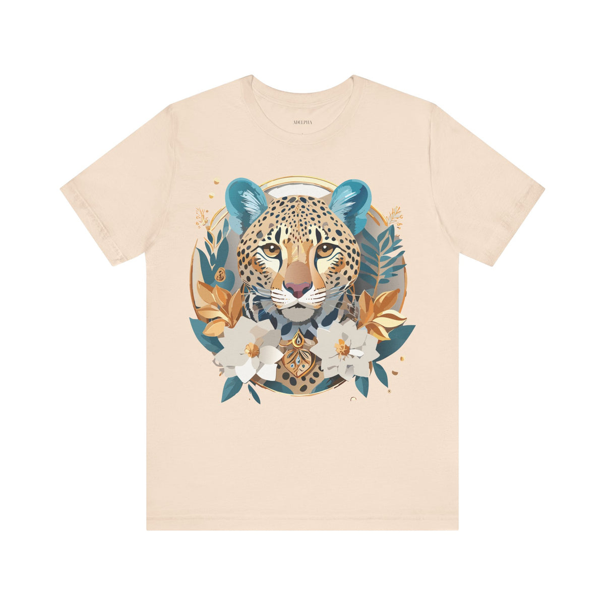 Medallion Graphic Unisex Cotton Bella+Canvas Tee with Art Design d41