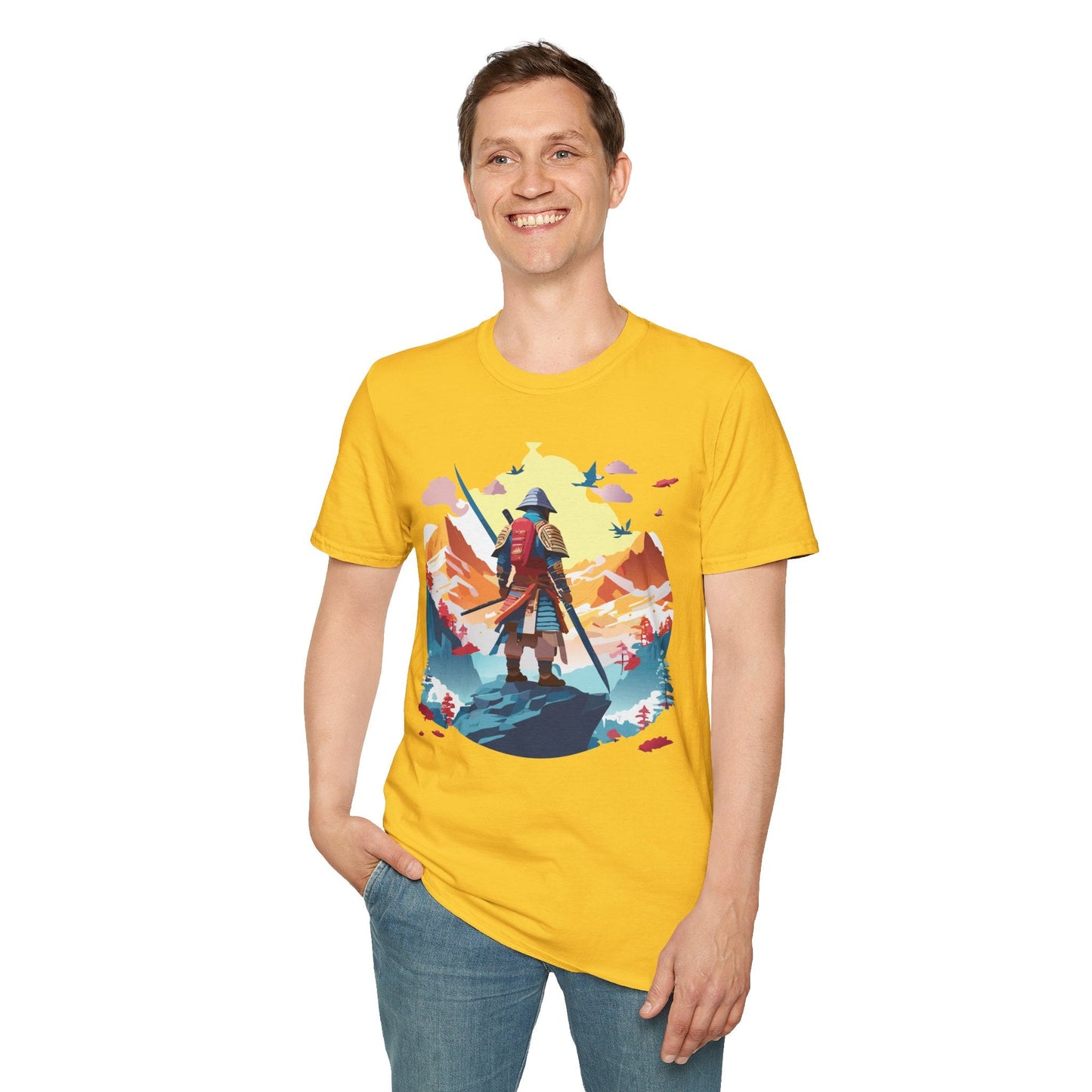 Samurai Shirt Unisex T Shirt Gildan Softstyle 64000 Cotton Tee For Everyday Comfort