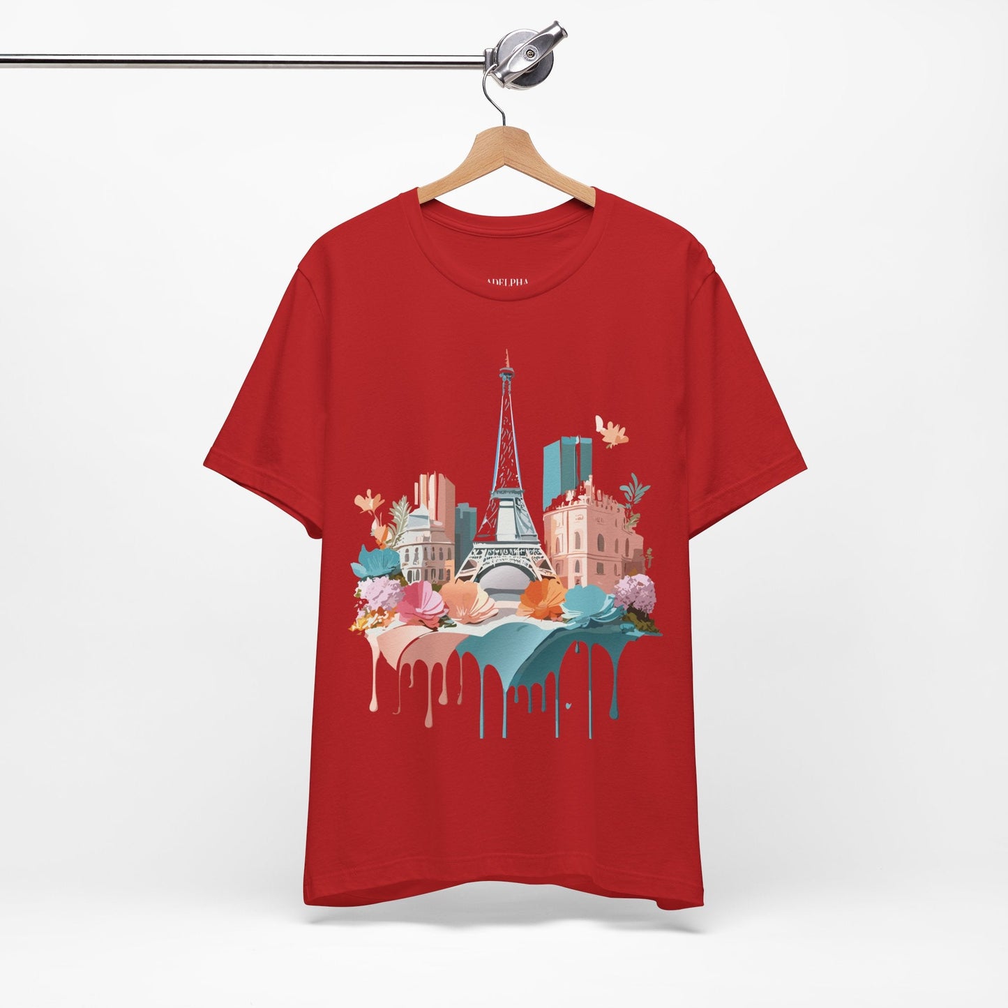 Paris Tourist Shirt Unisex Graphic Tee With Vintage Inspired Artwork By Adelpha Collection