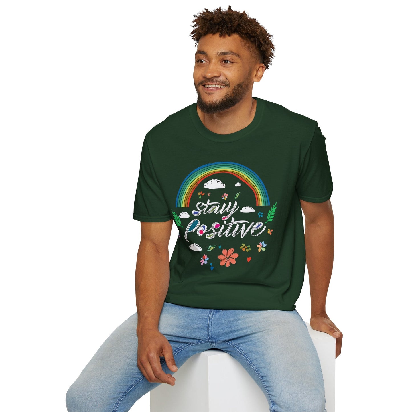 Positive Slogan T Shirts For Men And Women Unisex Short Sleeve Tee With Good Quotes Gildan Softstyle 64000