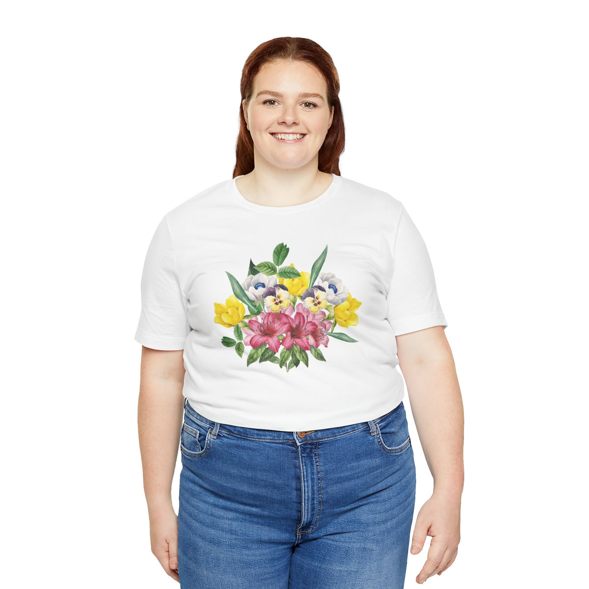 Floral Graphic Tee Shirt - Bella+Canvas Unisex 100 Cotton 49
