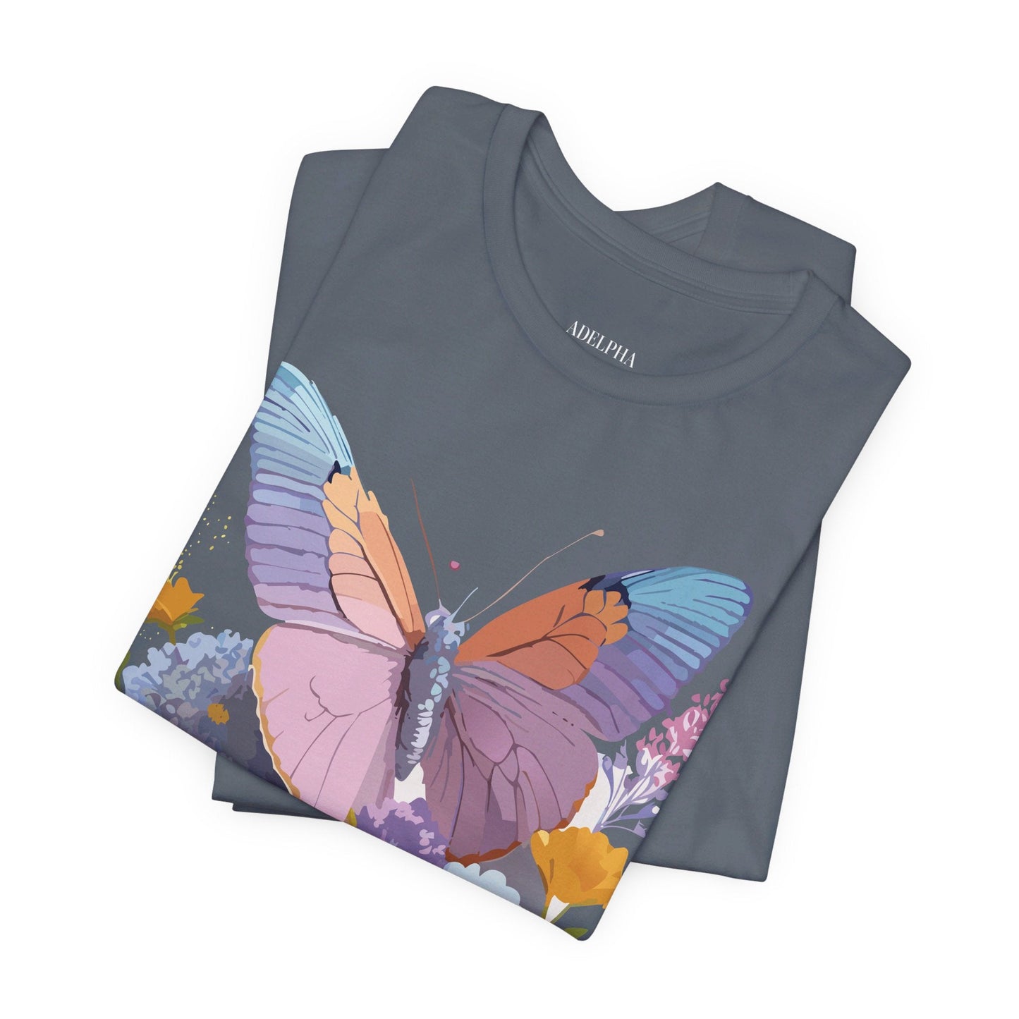 Butterfly Graphic Tee Unisex Short Sleeve Vintage Inspired Art Adelpha