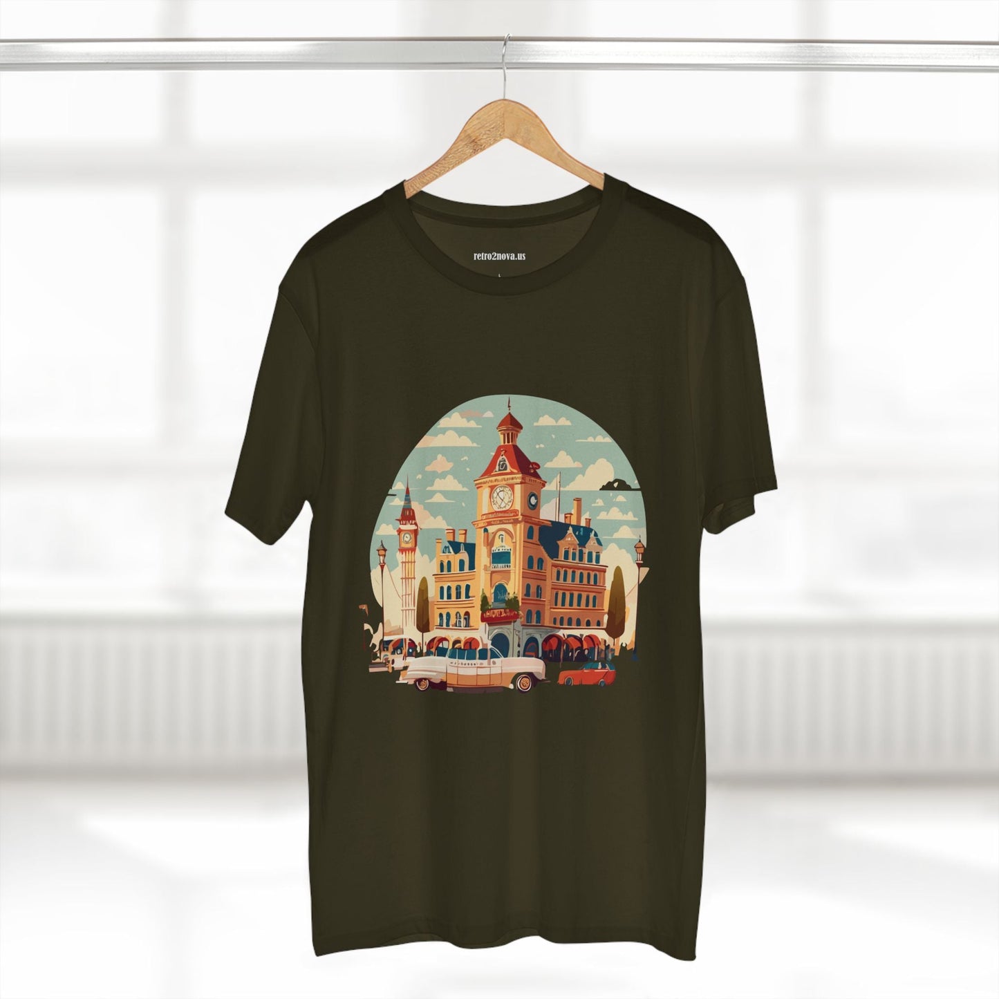 Retro Car Shirts Vintage Car Shirts RC3 Unisex Premium Cotton Tee with Original Car Artwork