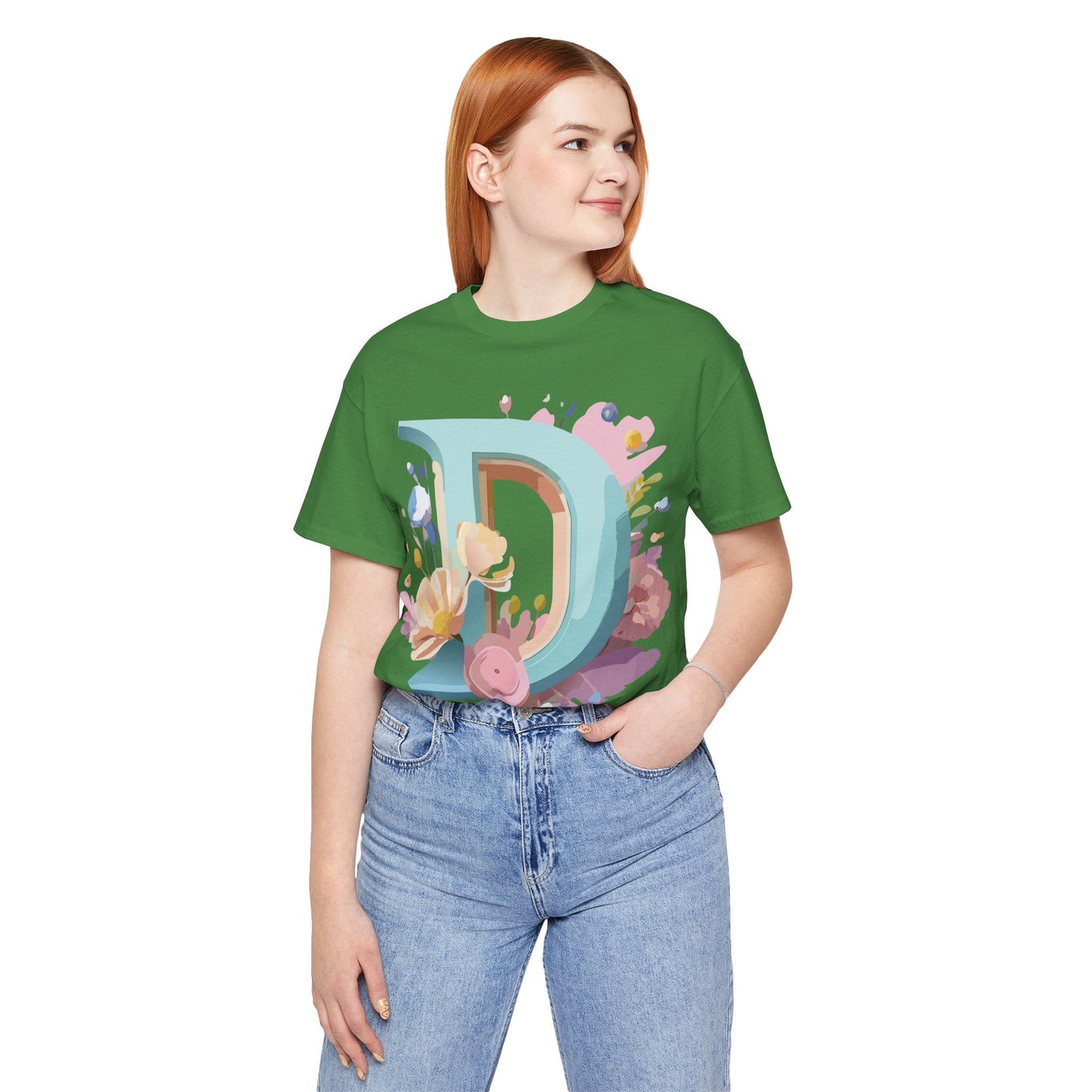 Adelpha Vintage Letter D Shirt Unisex Graphic Tee for Everyday Comfort and Style