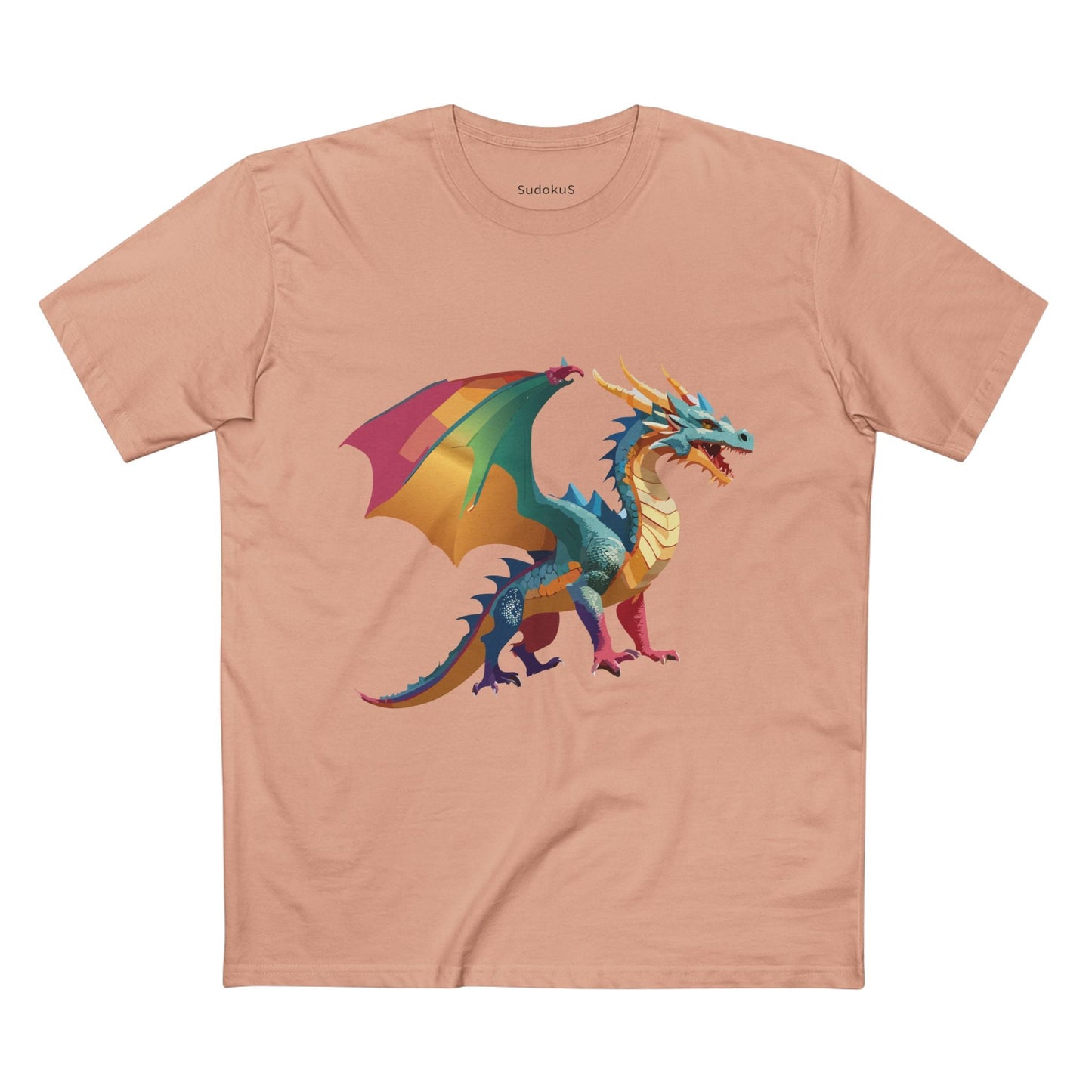 Dragon Graphic Unisex 100 Cotton Staple Tee 8