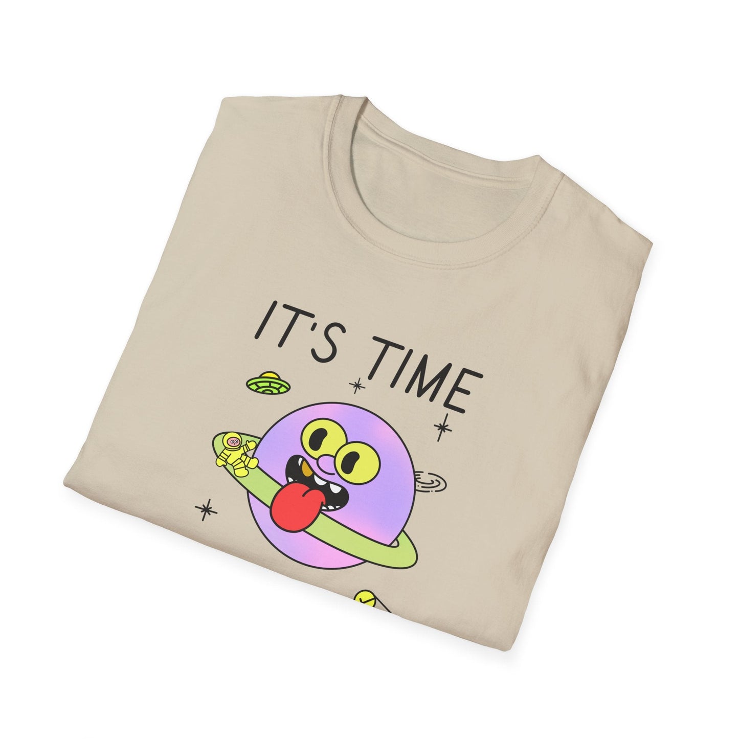Snack Time Alien TShirt Time For My Favorite Snack Unisex Cotton Cute Space Graphic Tee