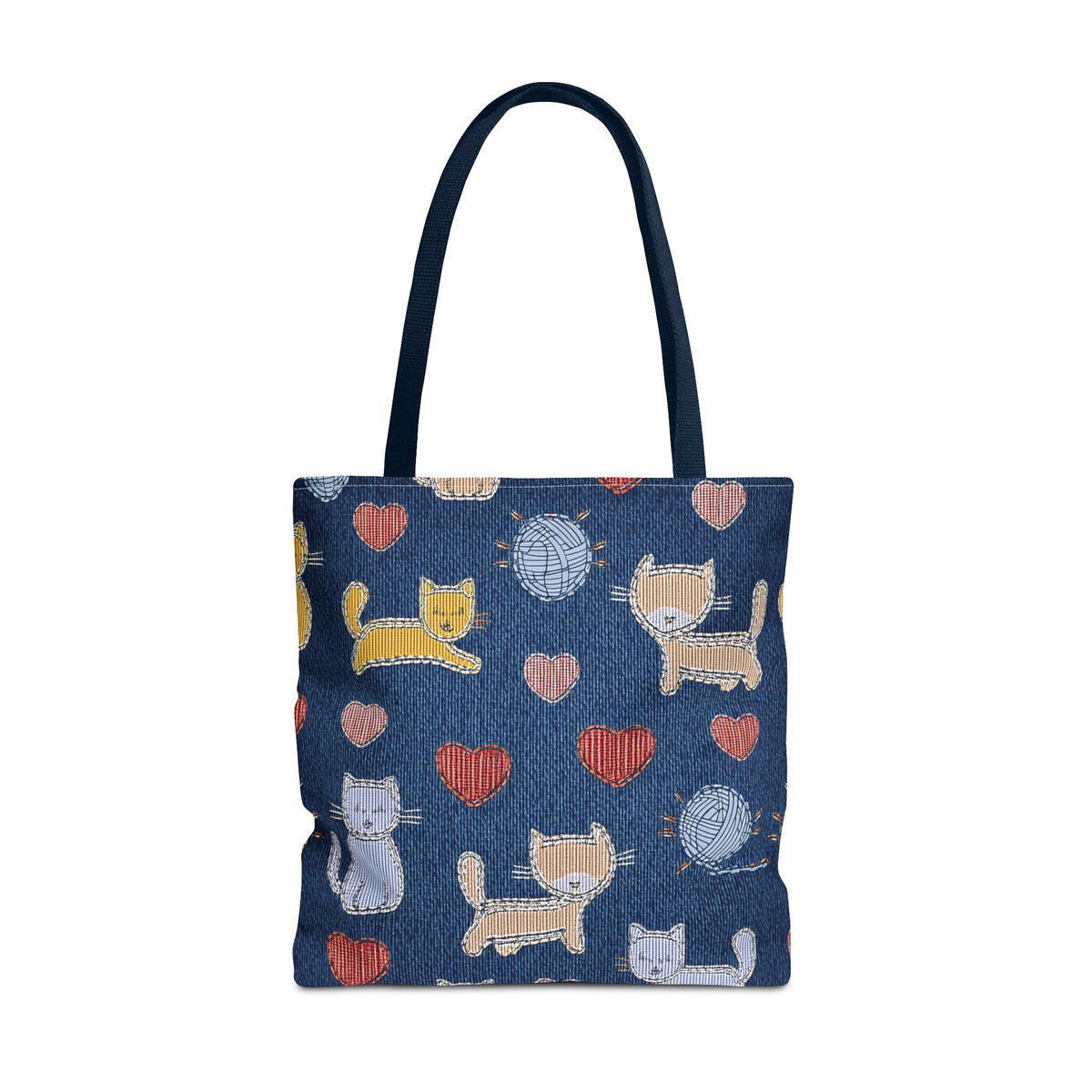 Love Day Graphic Design Denim Fabric Imitation Print Unisex Canvas Bag POLY 3 Sizes Tote Bag 201-8