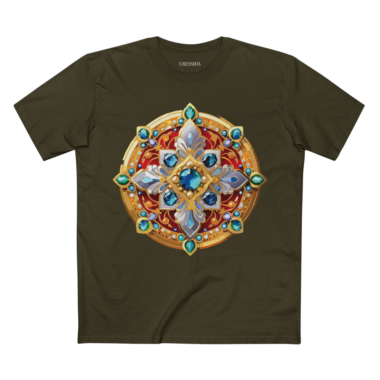 Medallion Graphic T-Shirt Unisex 100 Cotton With Gold Art Design Medal Tee 8