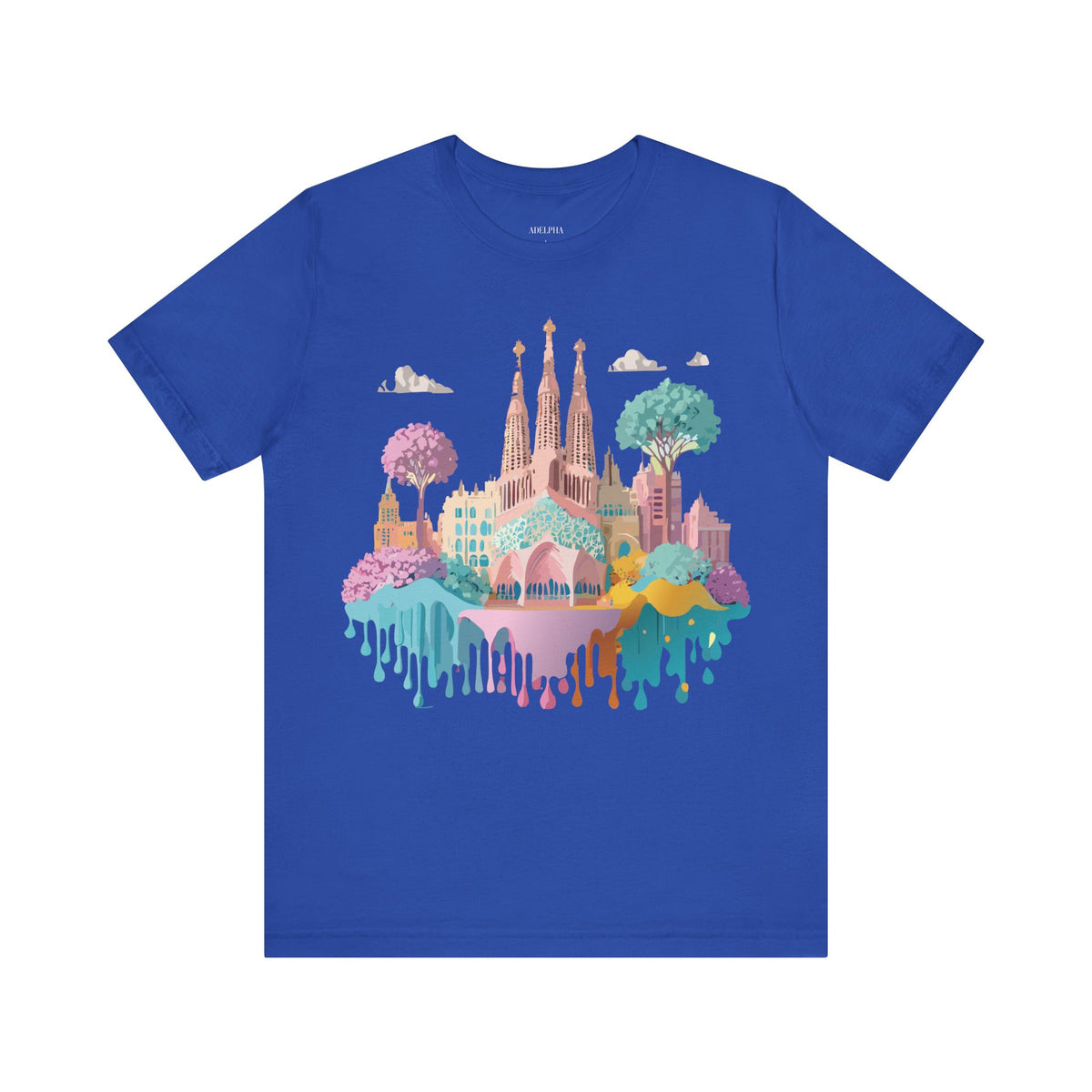 Graphic Unisex Cotton Bella+Canvas Tee Shirt with Barcelona