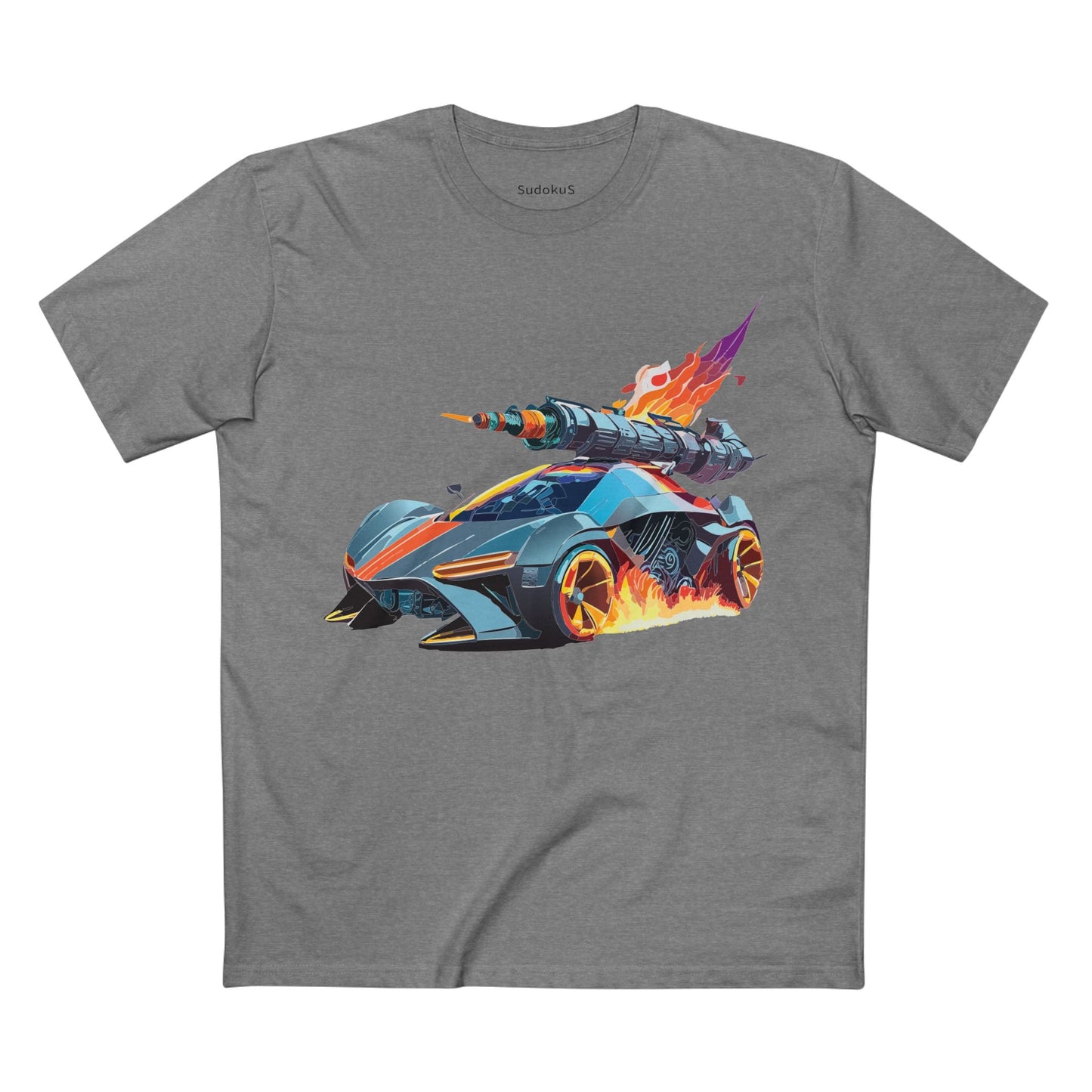 Car Graphic Unisex 100 Cotton Staple Tee 17