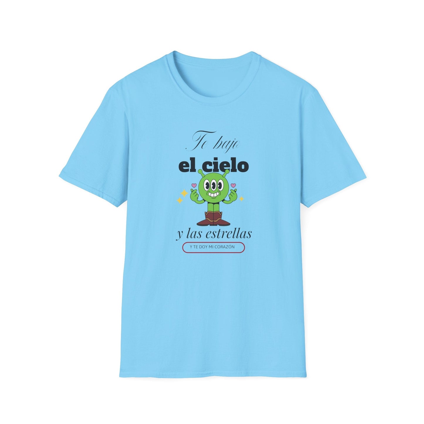 TShirt  Spanish Te llevo el cielo y las estrellas Cute Cactus Graphic