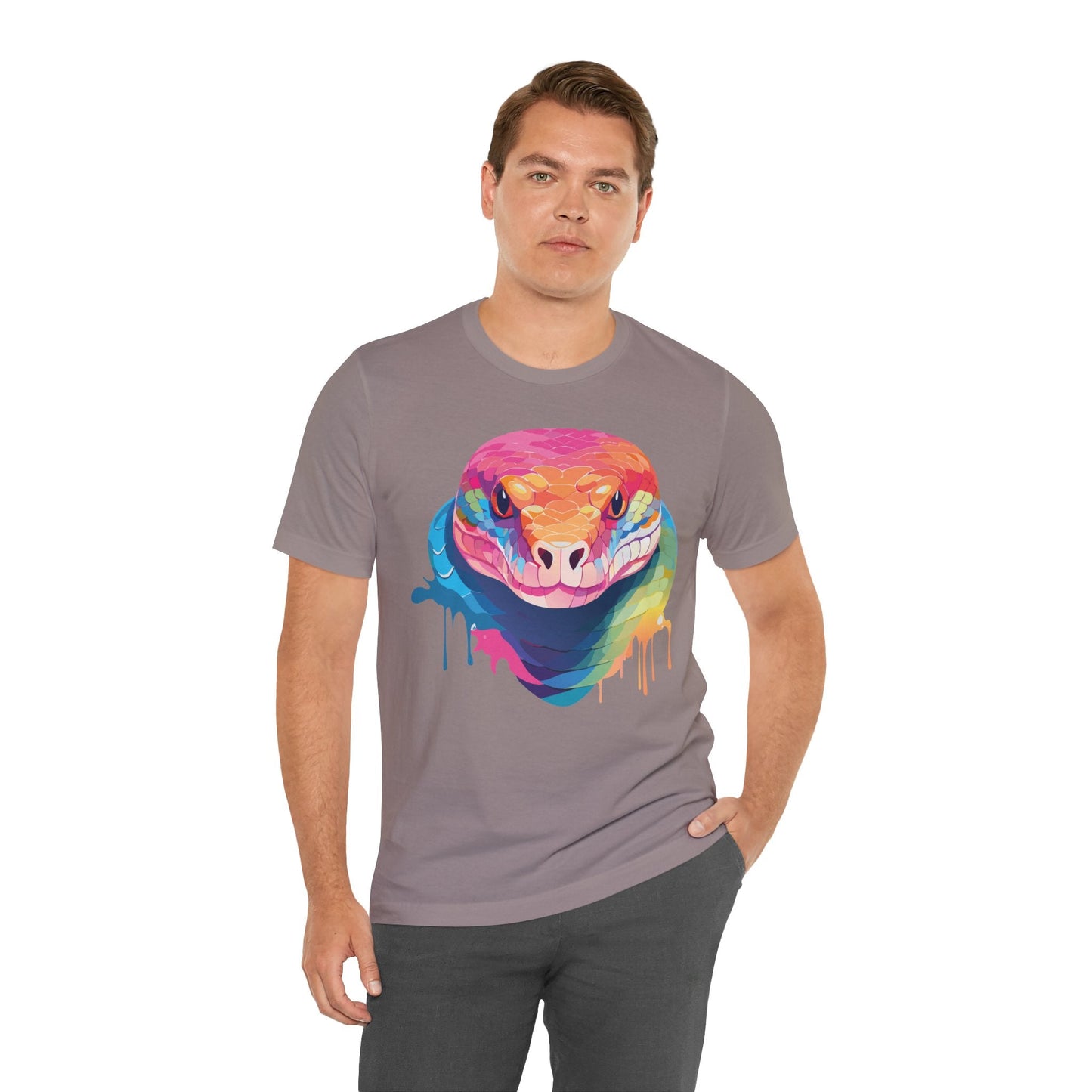 Unisex Animal Shirt With Art Design Wild Animals Graphic Print Casual Short Sleeve Tee