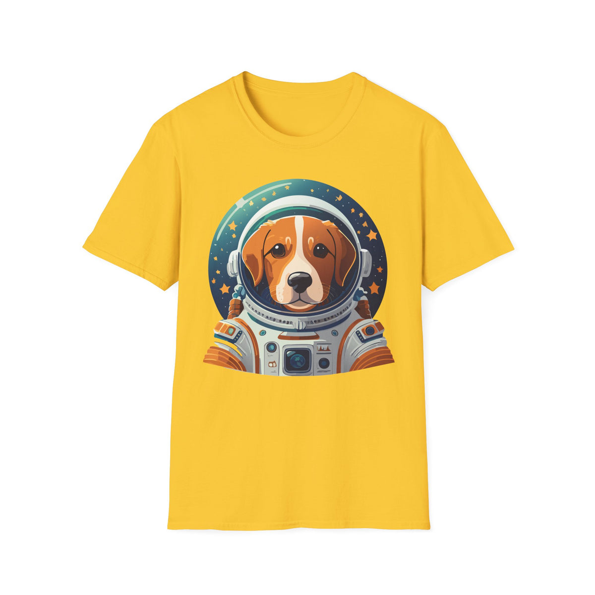 Beagle Astronaut Tee | Space Helmet Dog T-Shirt, Cute Cosmic Pet Illustration