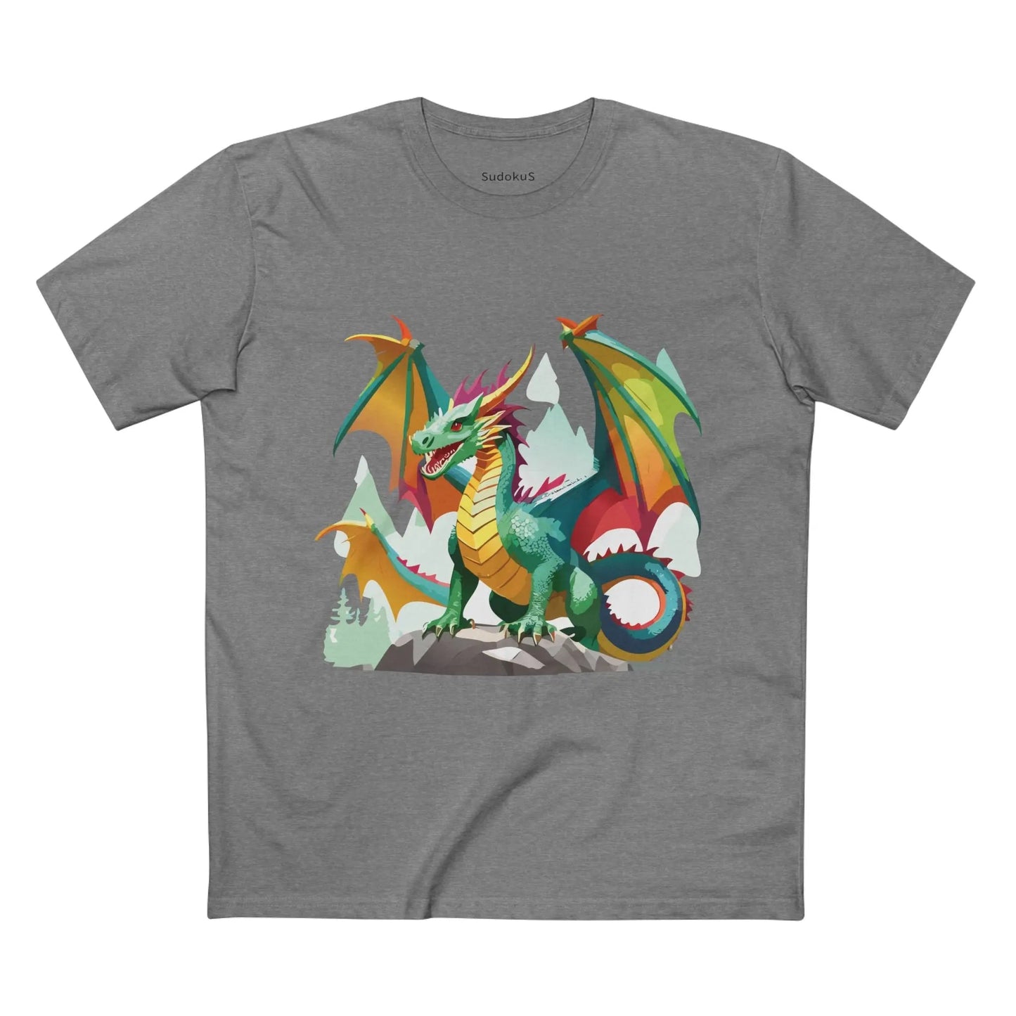 Dragon Graphic Unisex 100 Cotton Staple Tee 27