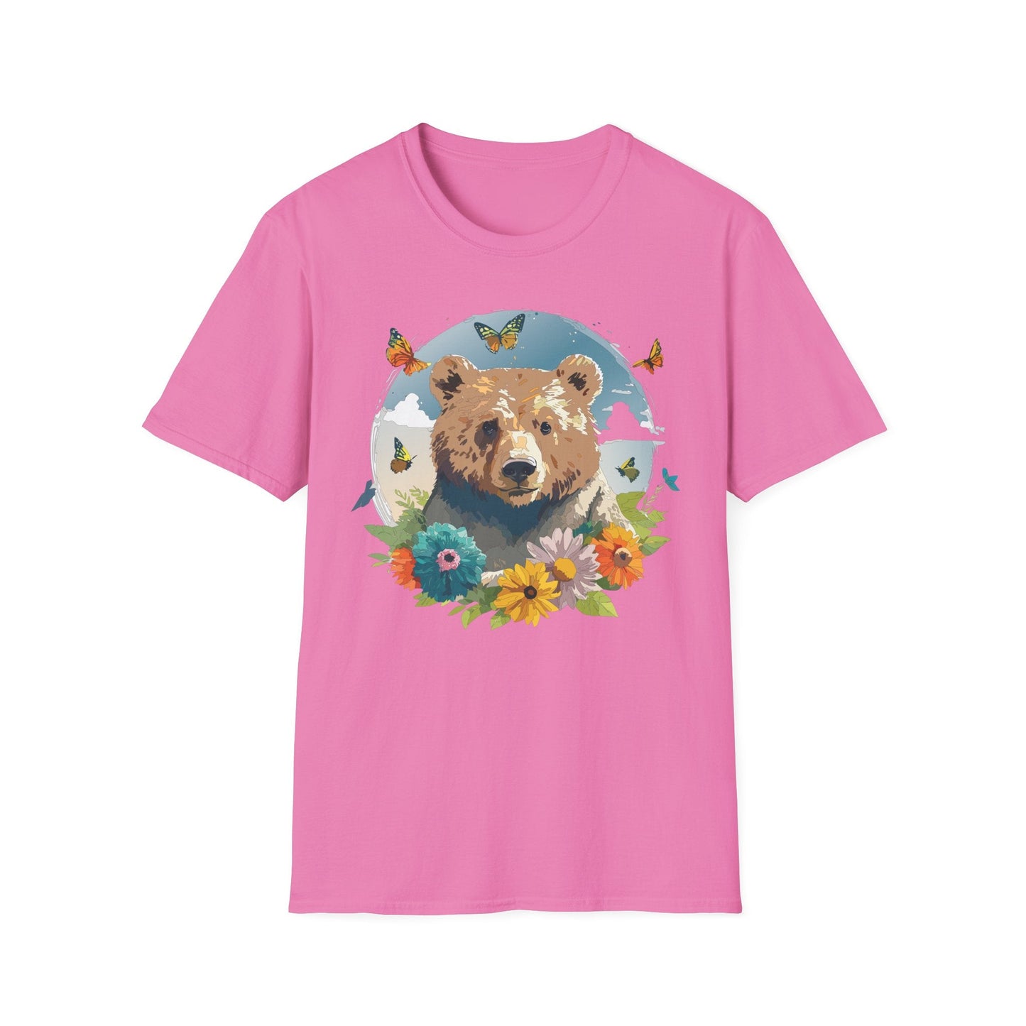 Bear T Shirt Unisex Teddy Bear Tee Softstyle 64000 Ring Spun Cotton Tee Lightweight Breathable