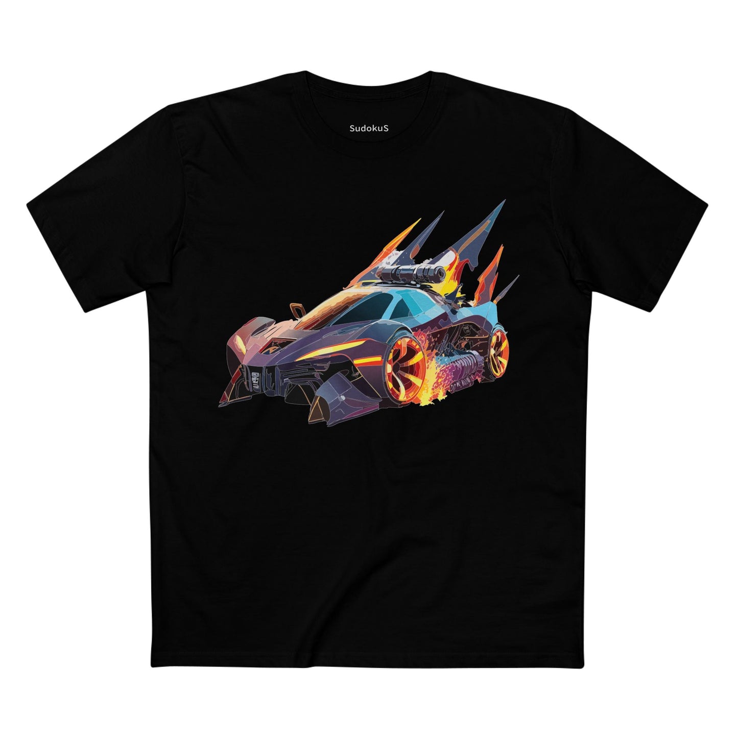 Car Graphic Unisex 100 Cotton Staple Tee 1