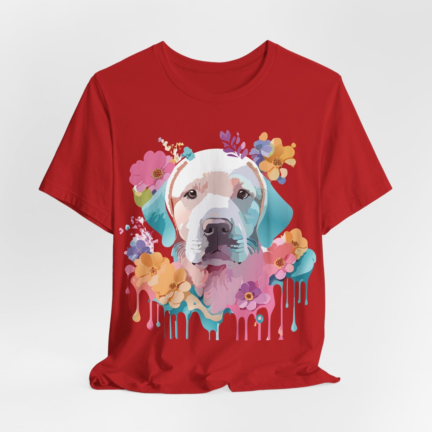 Dog Graphic Tee Unisex Vintage Inspired Art Design Adelpha Short Sleeve Jersey Shirt