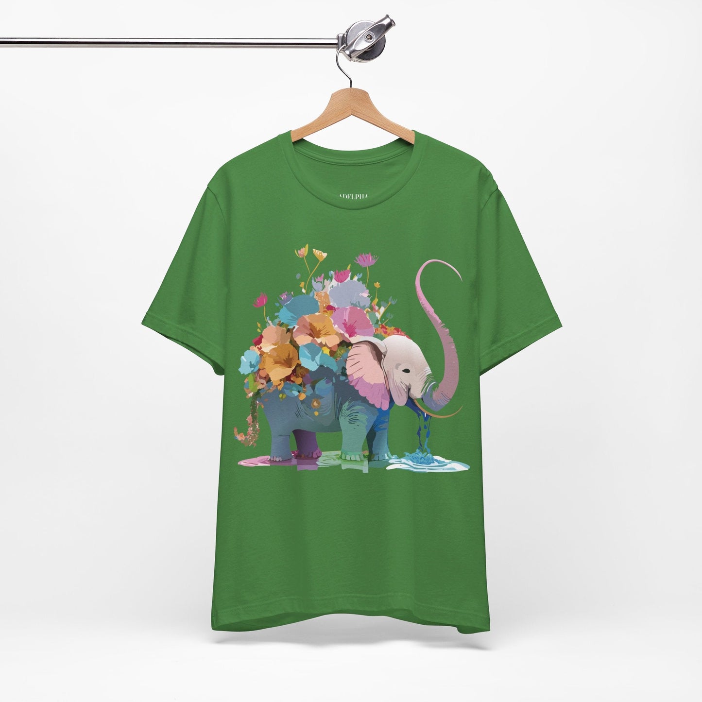 Elephant Graphic T Shirt Unisex Vintage Inspired Art Tee Adelpha Short Sleeve Artwork
