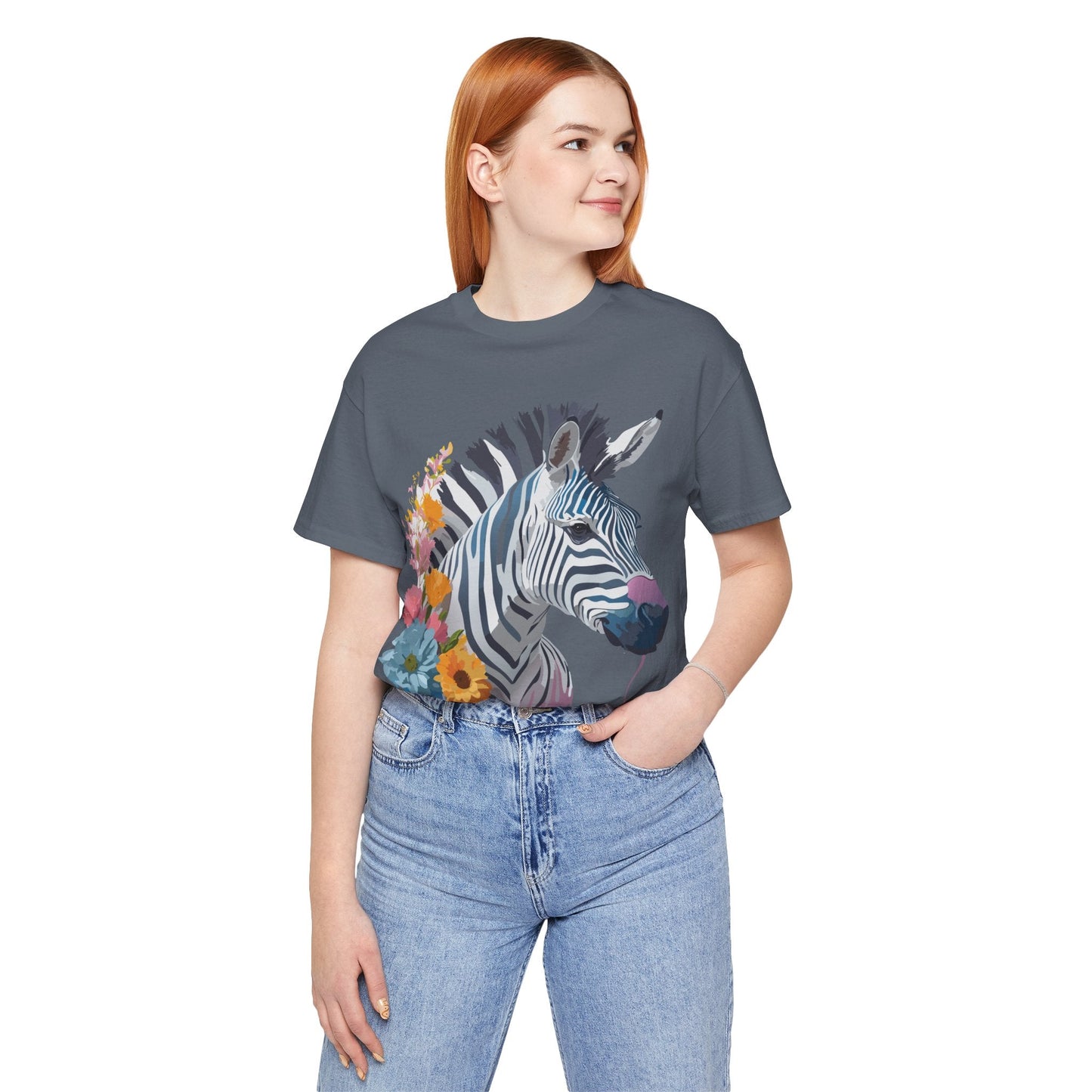 Adelpha Zebra Graphic T Shirt Unisex Vintage Inspired Art Short Sleeve Premium Soft Cotton