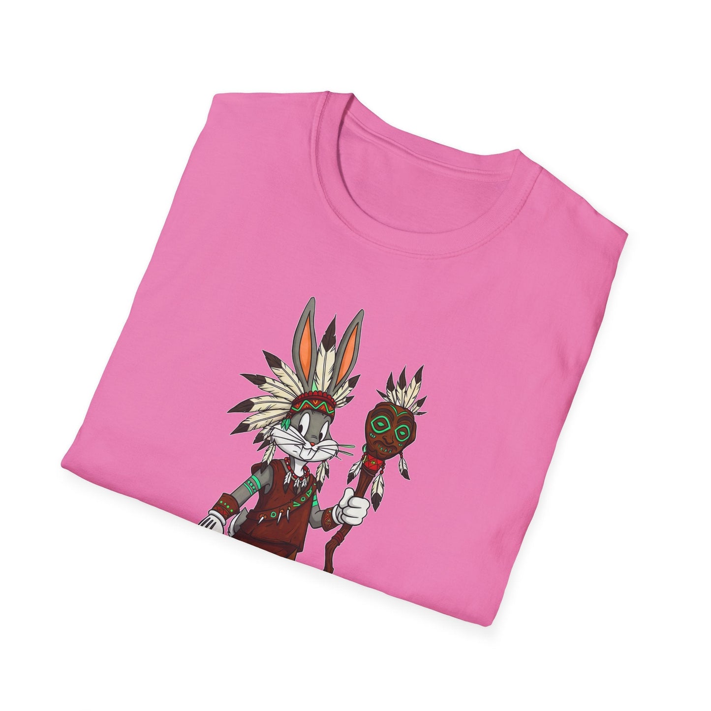 Bugs Bunny T Shirt Unisex Cartoon Character Design Gildan Softstyle 64000 Tee All Sizes