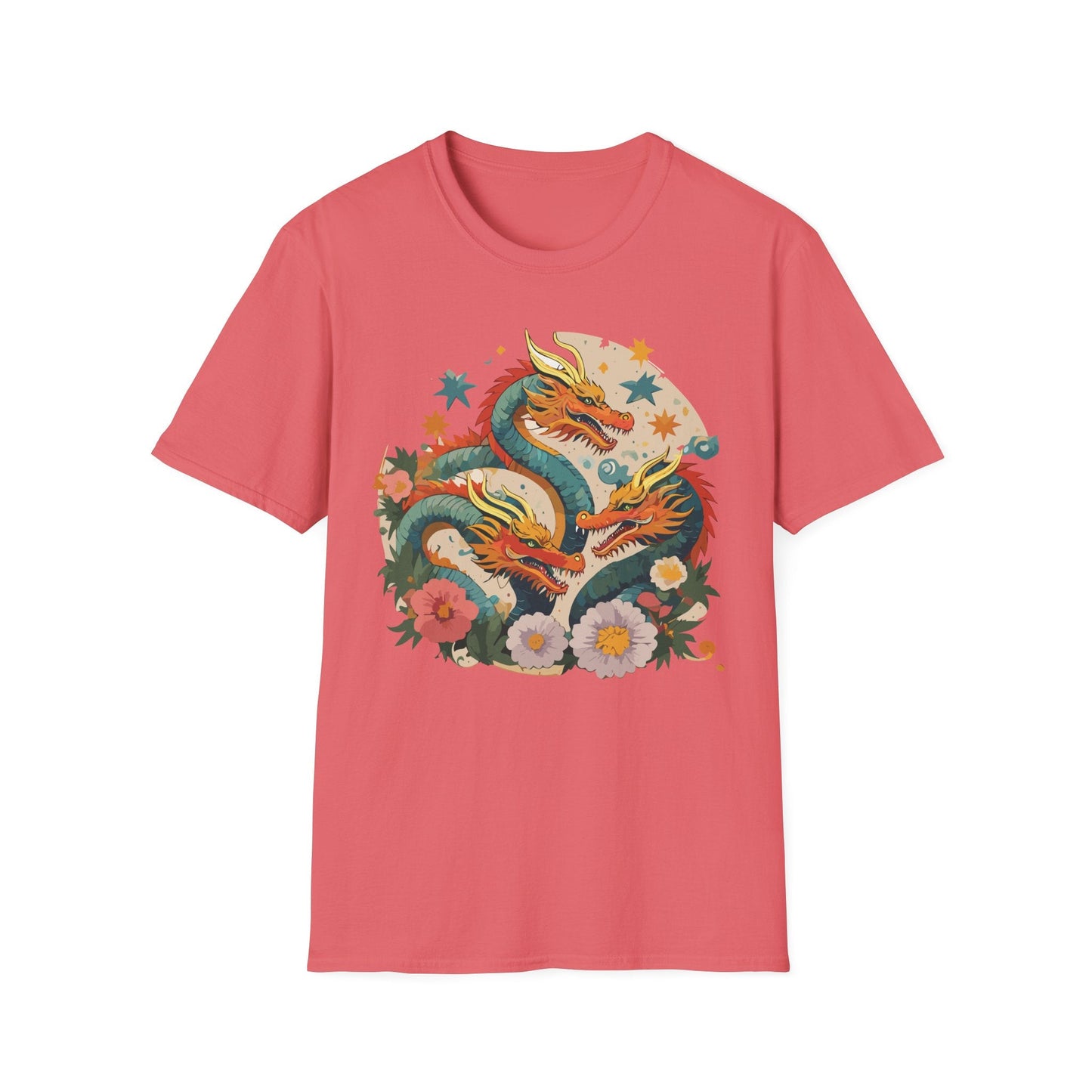 Dragon Graphic Unisex 100 Cotton Tee with Animal Artwork Design 10