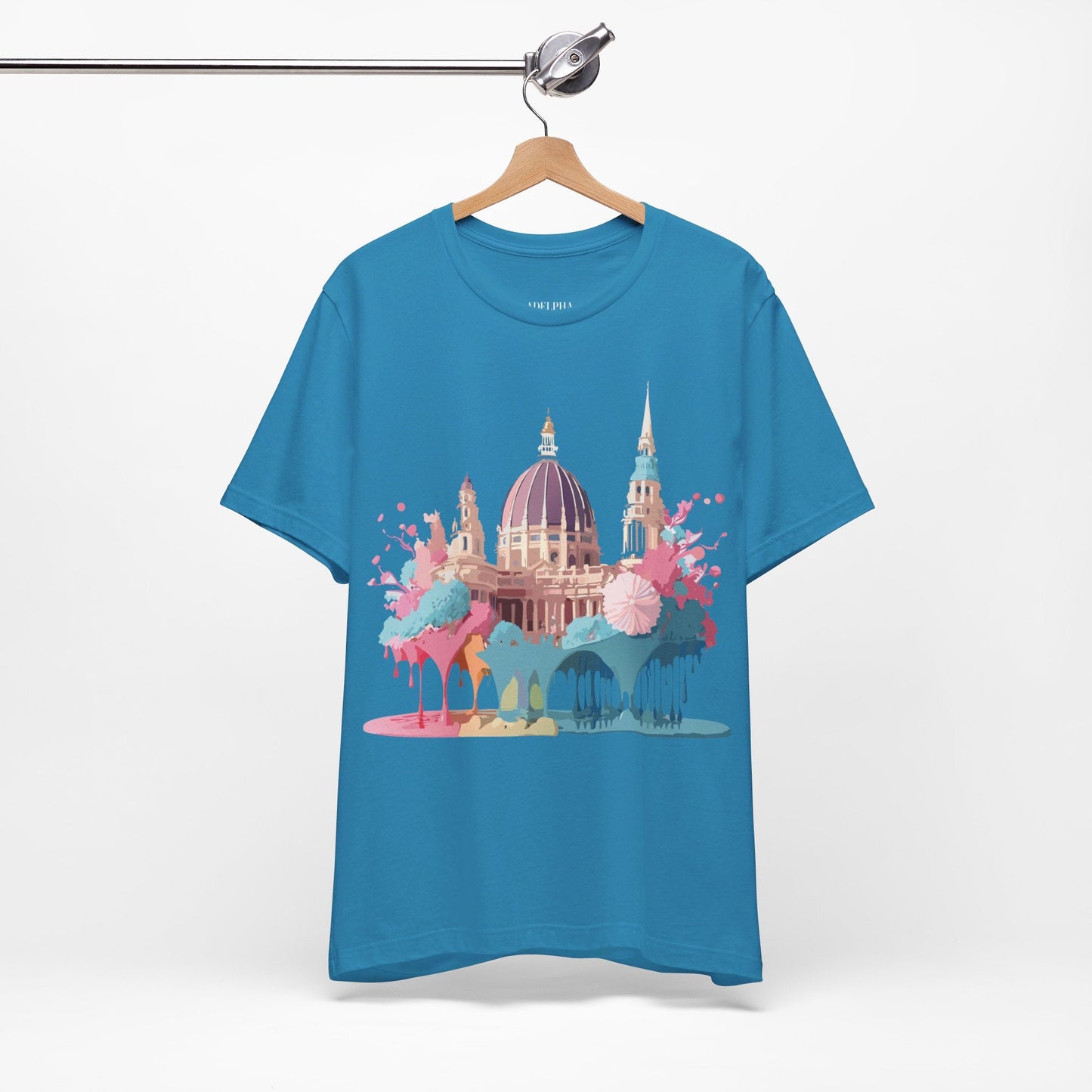Tourist Shirt With Vienna Graphic Tee Unisex Short Sleeve Art Design Adelpha Vintage Artwork