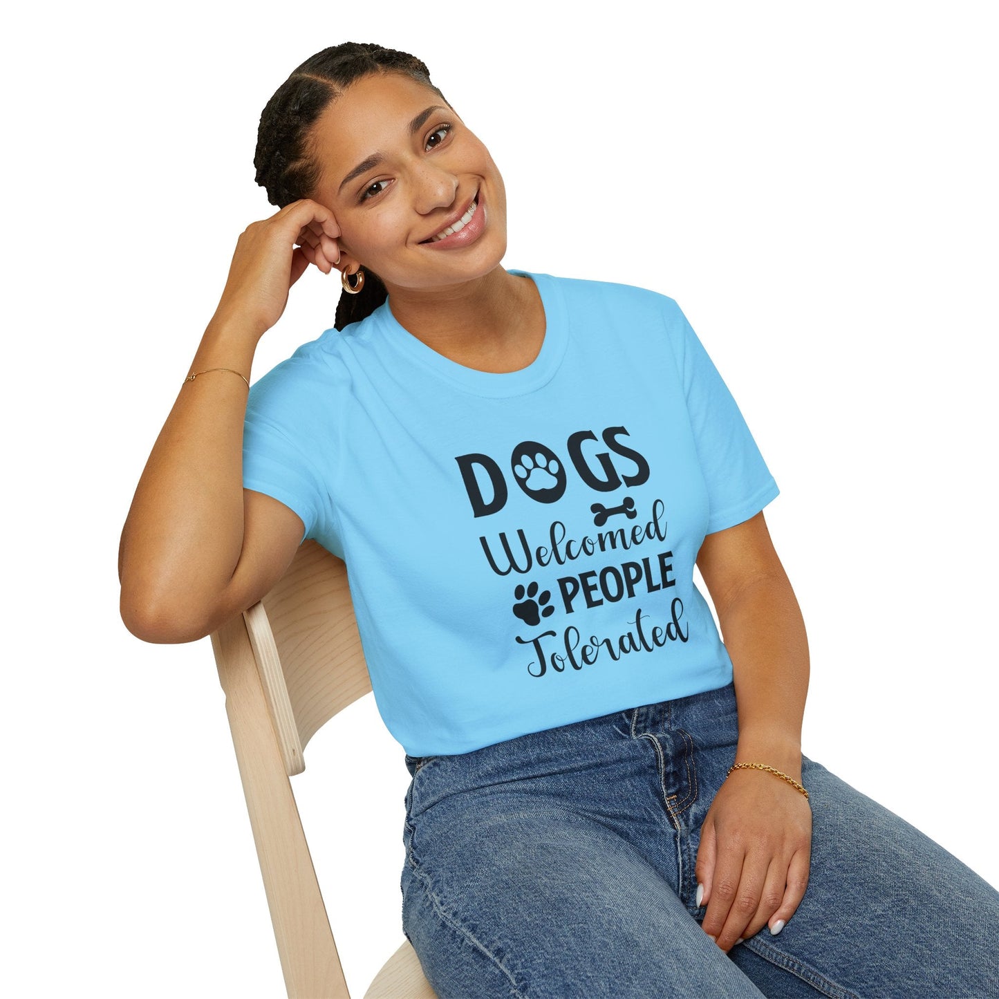 Dog Slogan T Shirts With Funny Words Tee Shirt Featuring Funny Quotes Unisex Gildan Softstyle 64000 Ringspun Cotton