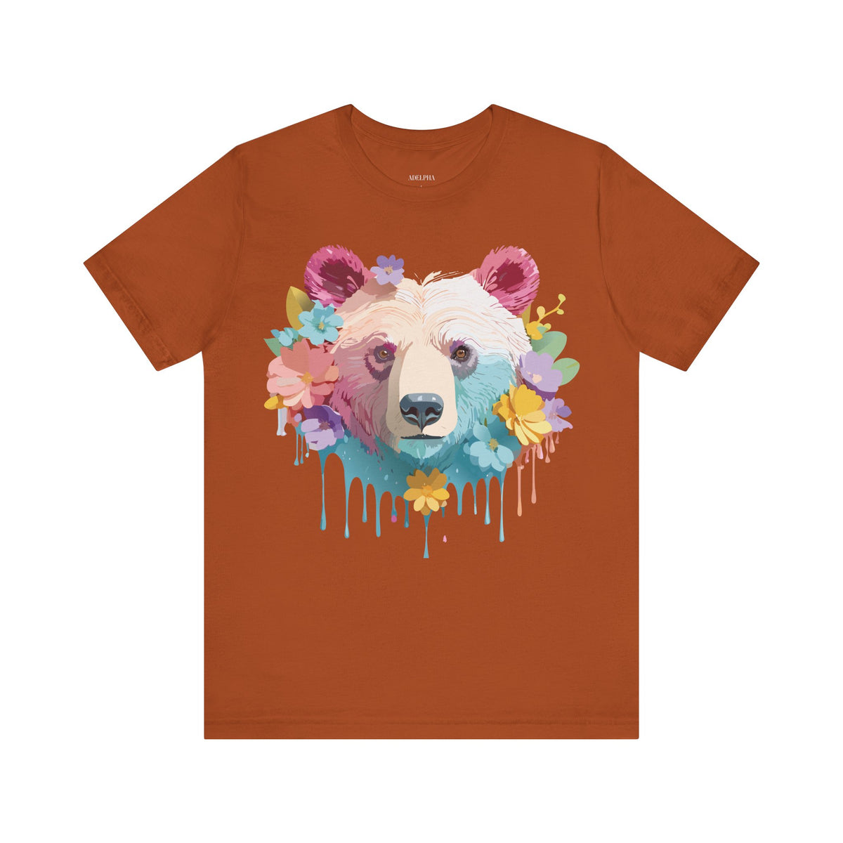 Bear Graphic Design Tee Bella+Canvas Unisex 100 Cotton Tee Shirt a116