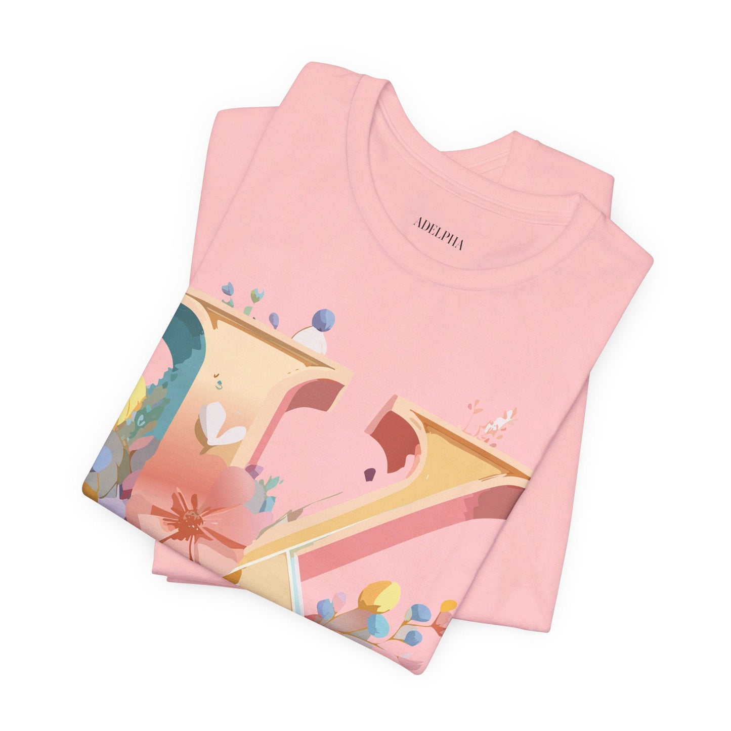 Letter K Shirt Unisex Graphic Tee With Vintage Inspired Artwork By Adelpha Short Sleeve