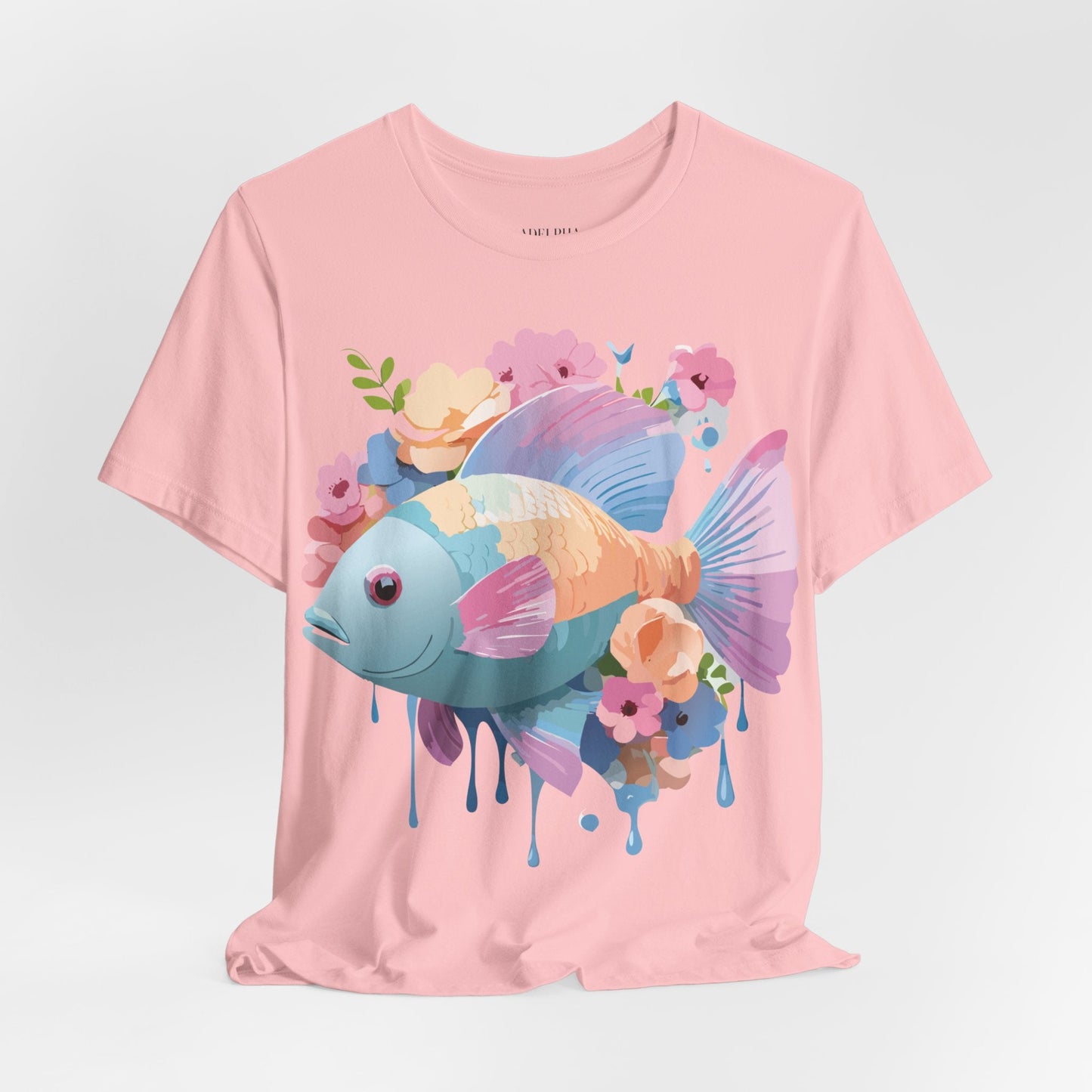 Fish Graphic Unisex 100 Cotton Vintage Artwork Tee 1