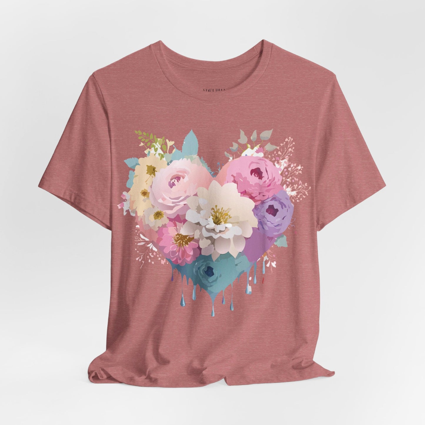Valentine Graphic Tee Unisex Short Sleeve Shirt With Adelpha Vintage Artwork Design
