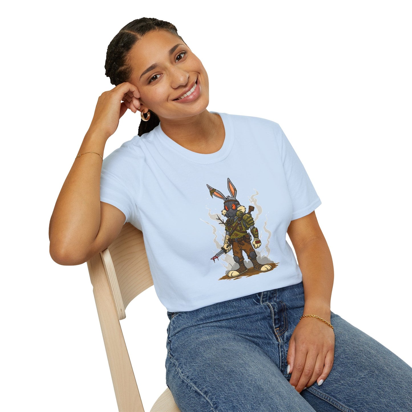 Bugs Bunny T Shirt Cartoon Graphic Tee Unisex Softstyle 64000 Gildan Premium Comfort