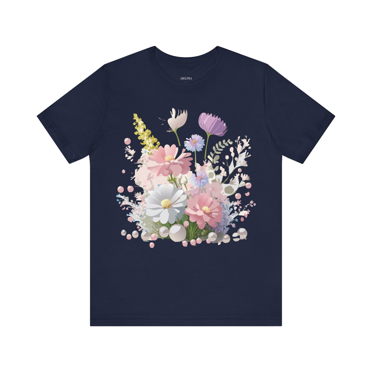 Floral Graphic Tee Shirt - Bella+Canvas Unisex 100 Cotton 21