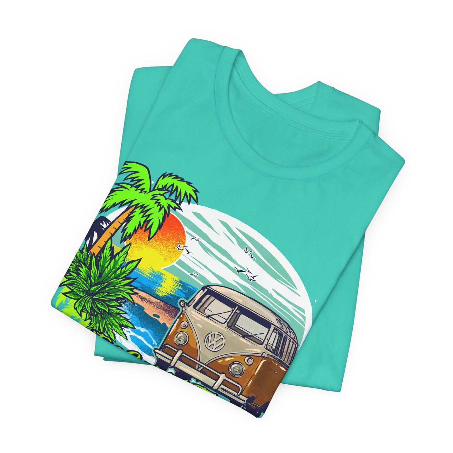 Old Bus Retro Poster Graphic Design Tee, Old Bus Shirt, Vintage Tees, Art Design T-Shirt, Graphic Tee, Retro Art Shirts