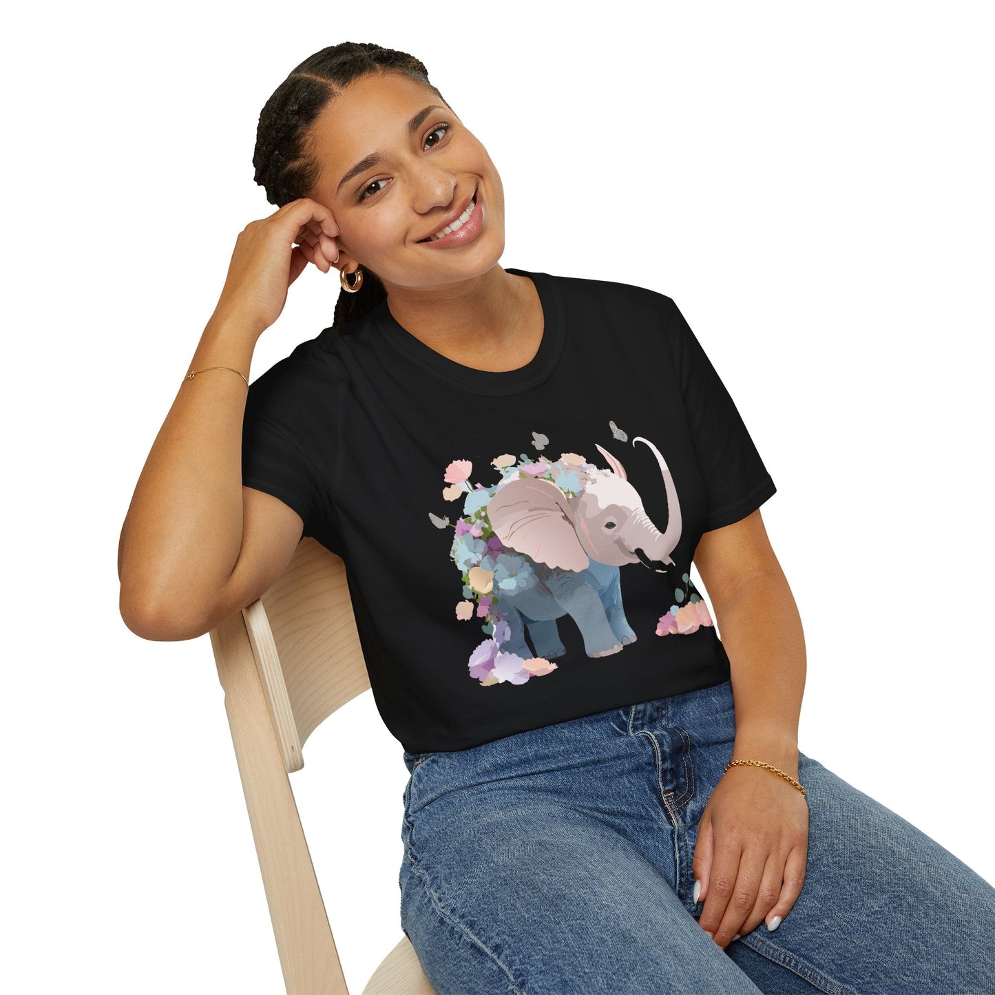 Elephant T Shirt Unisex Softstyle 64000 Elephant Tee Premium Comfort Everyday Wear