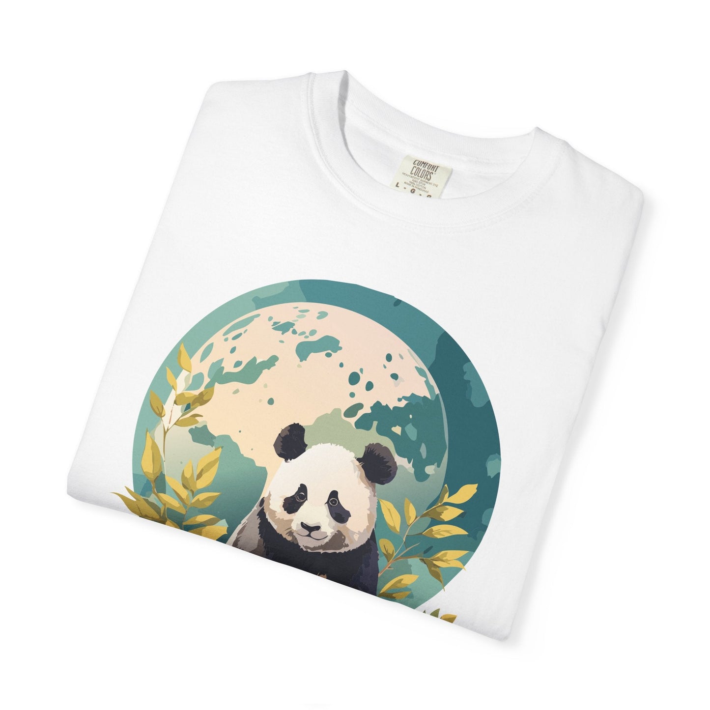 Panda Portrait Graphic T-Shirt Unisex Cotton Floral Animal Art Tee pp6