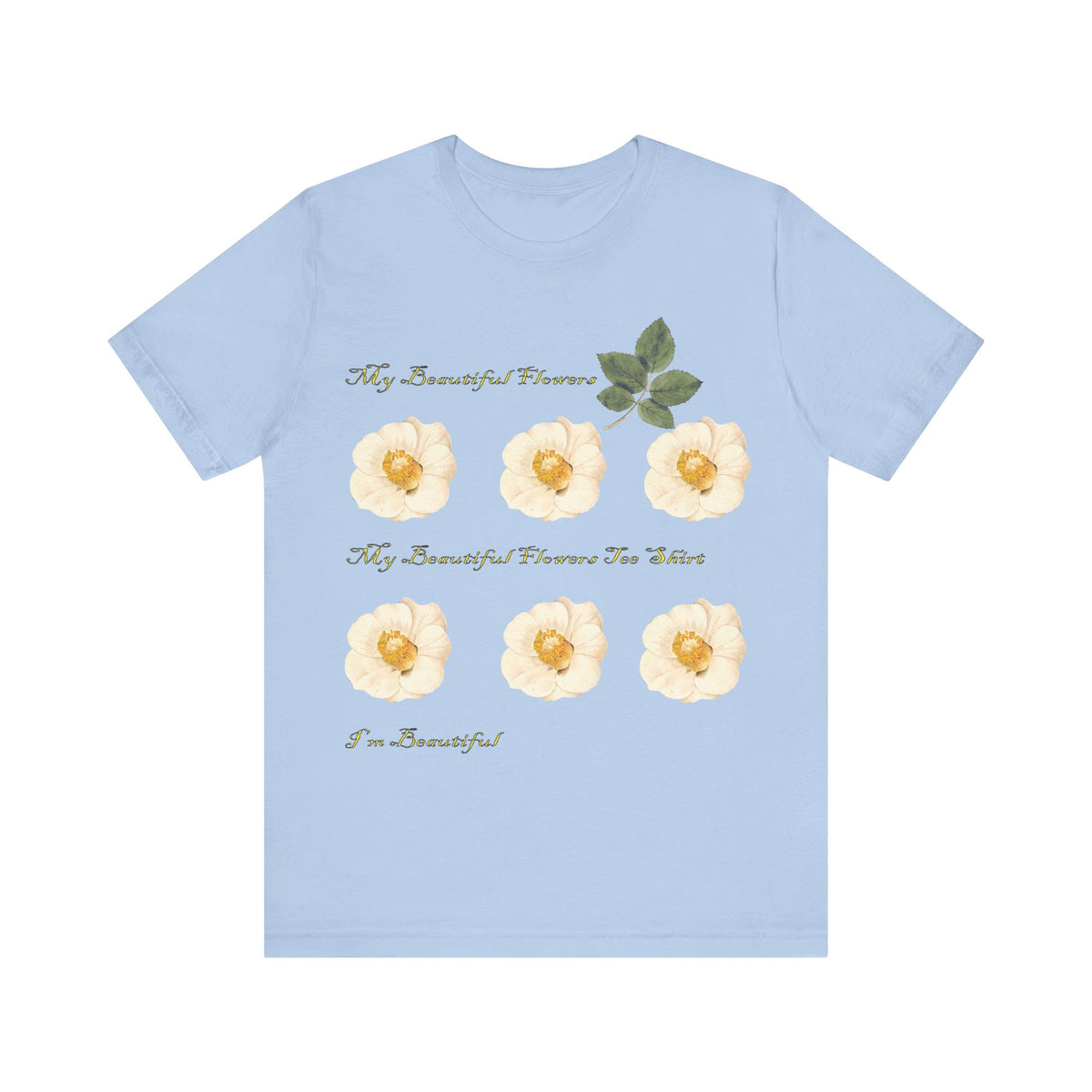 Floral Graphic Tee Shirt - Bella+Canvas Unisex 100 Cotton 53