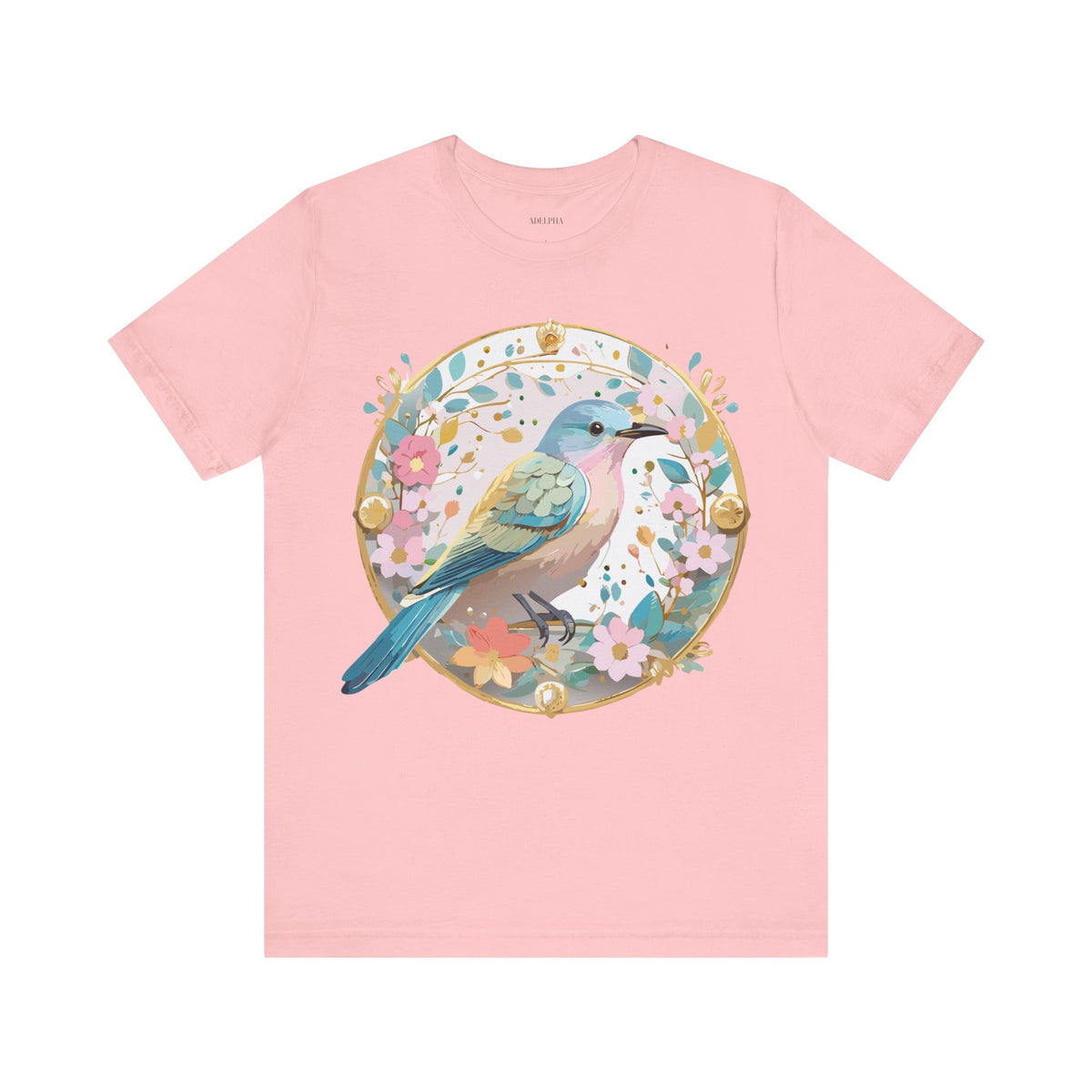 Medallion Graphic Unisex Cotton Bella+Canvas Tee with Art Design d46
