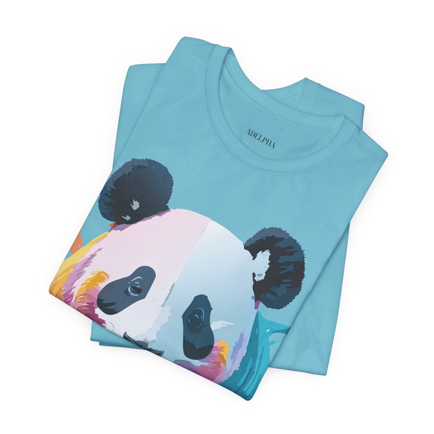 Panda Shirt Unisex Graphic Tee Vintage Inspired Artwork By Adelpha Jersey Short Sleeve