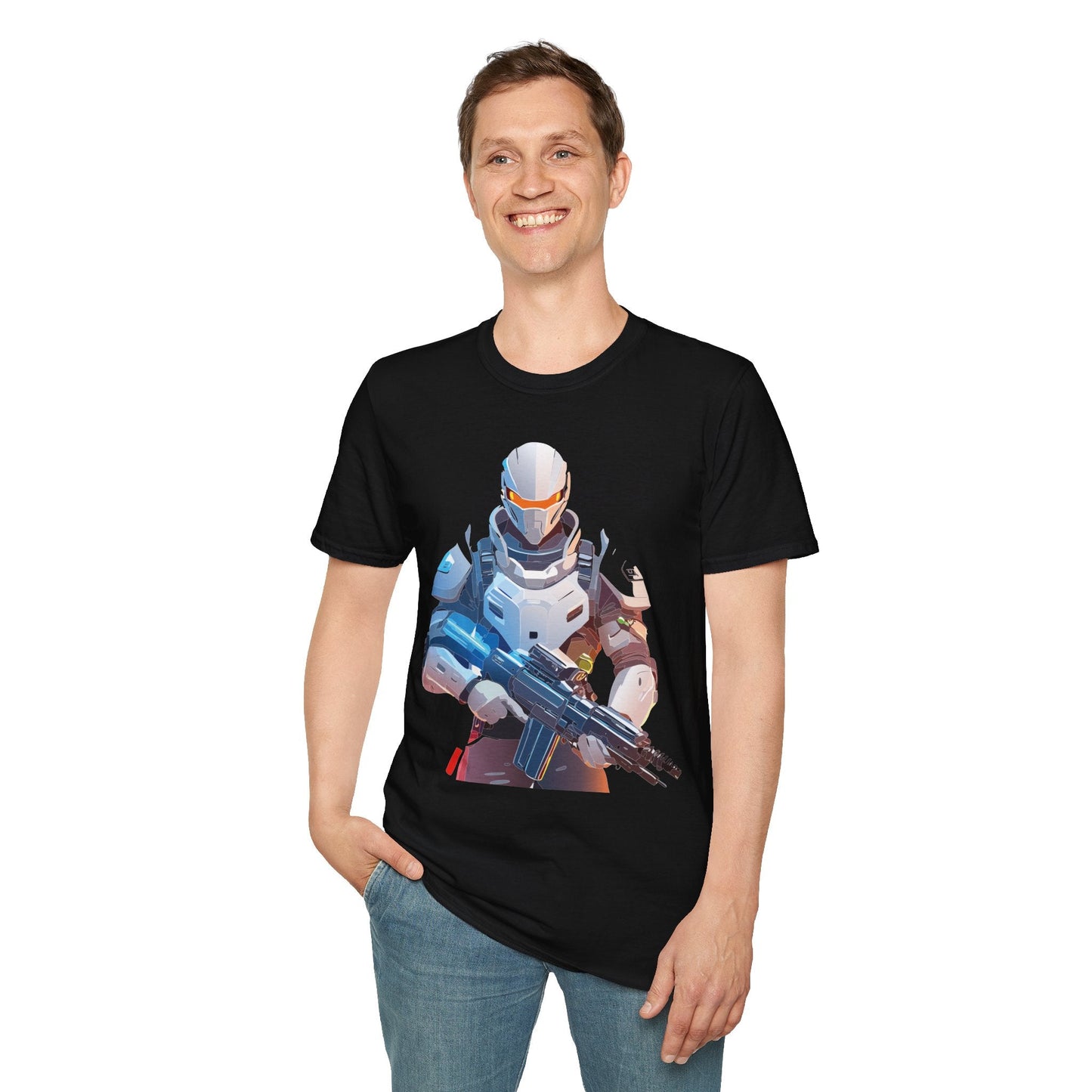Robocop T Shirt Unisex Softstyle Ring Spun Cotton Tee With Robocop Art Design Premium Comfort