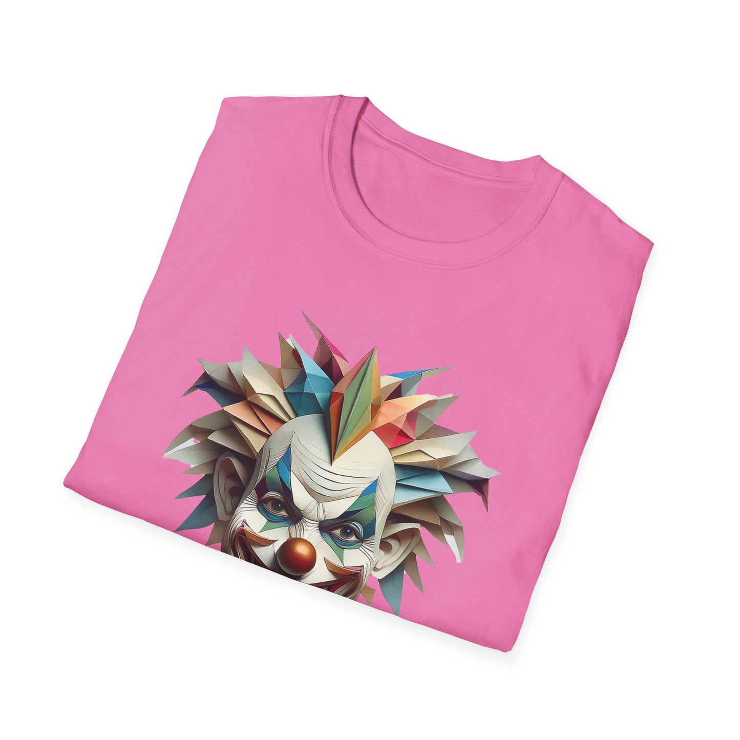 Clown Shirt Unisex Funny Circus Tee Gildan Softstyle 64000 Short Sleeve Cotton Tee